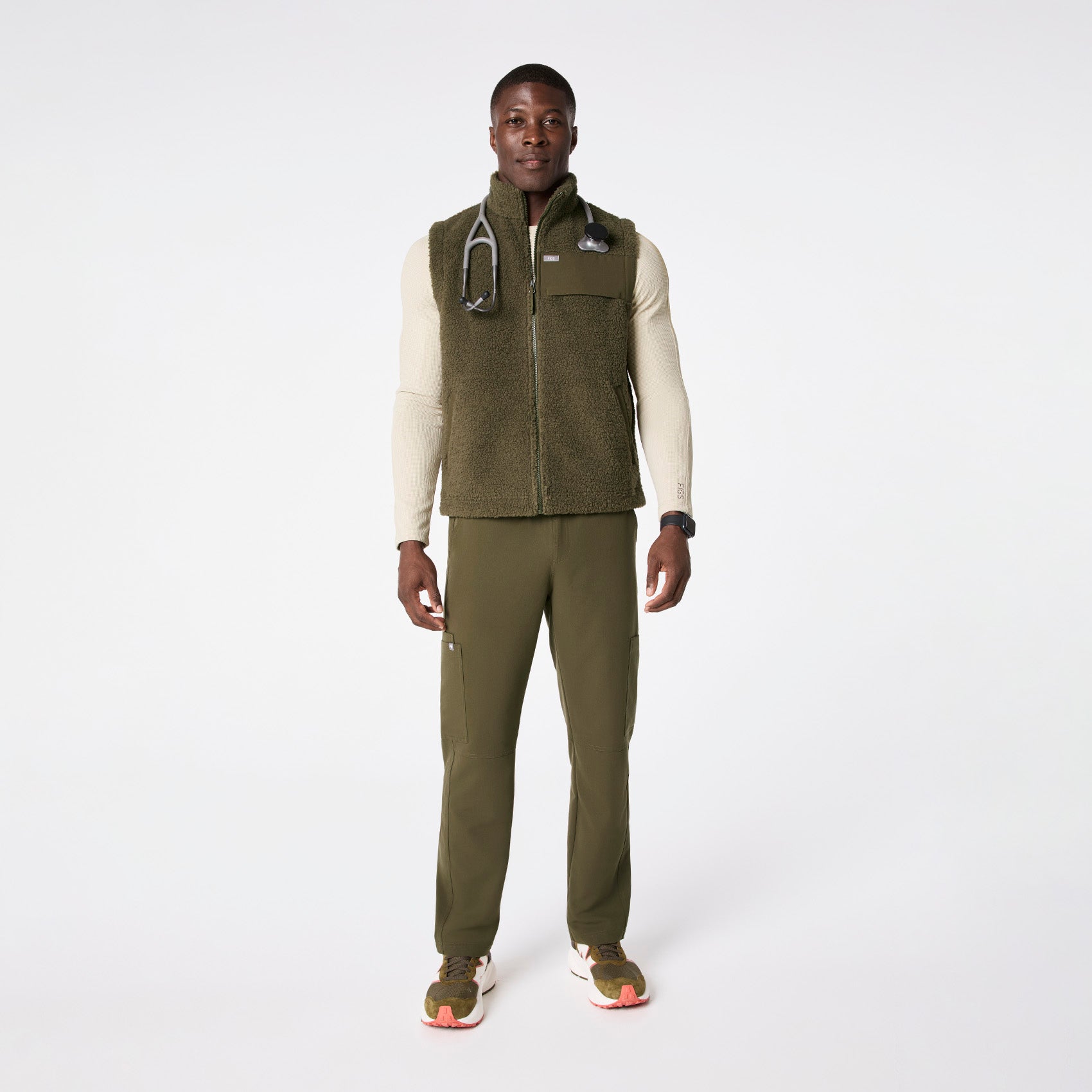 High-Pile Fleece Vest - Spruce