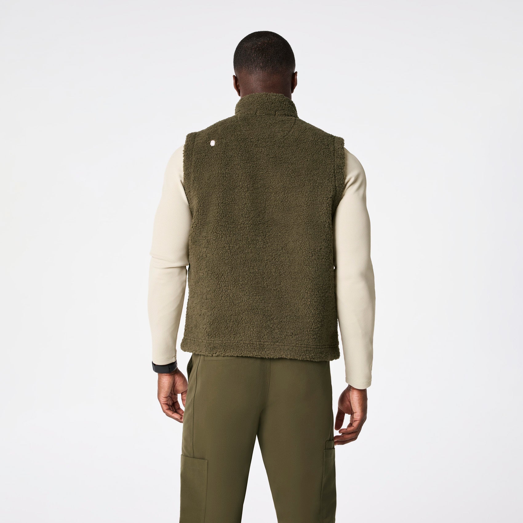 High-Pile Fleece Vest - Spruce