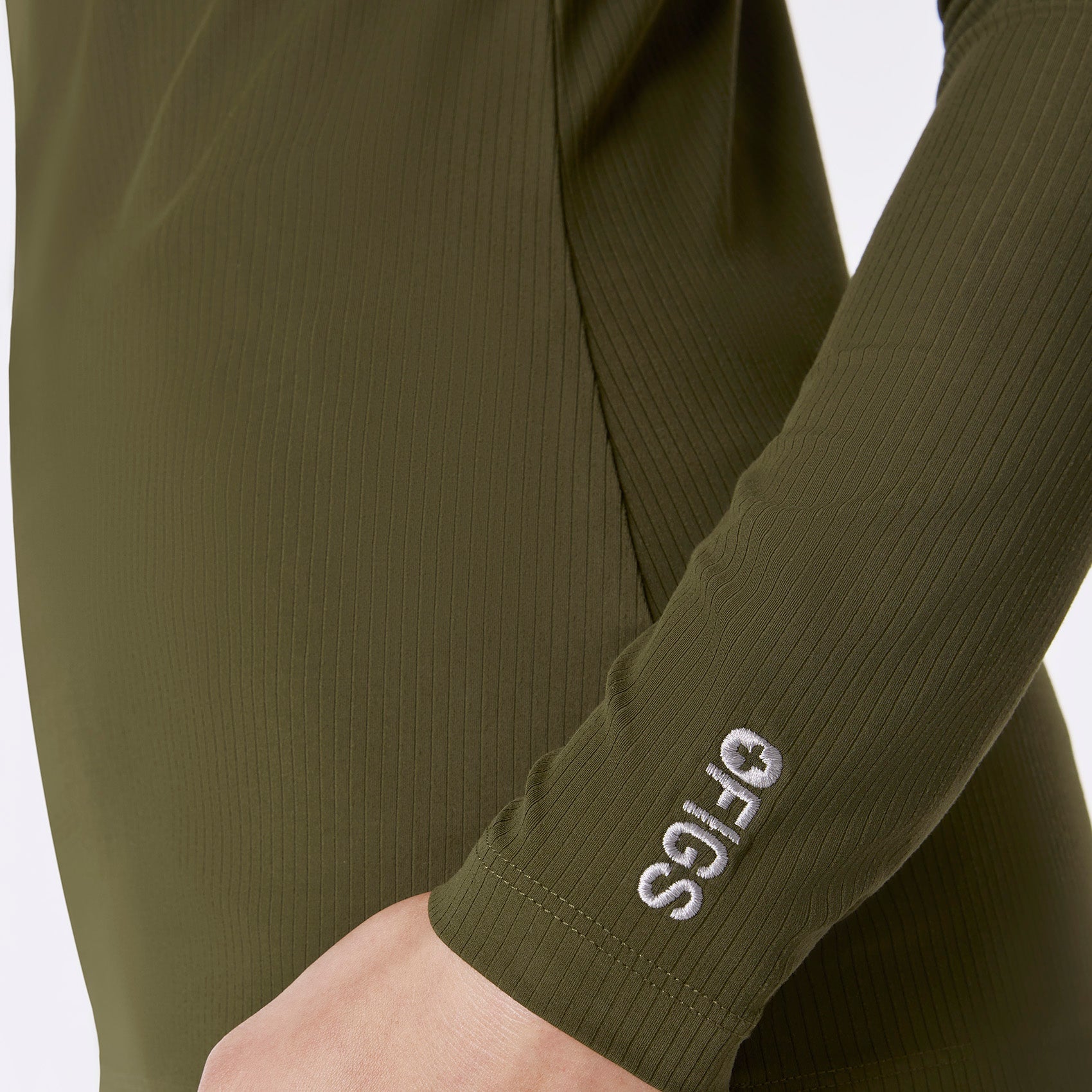 Palmer Ribbed Long-Sleeve Underscrub - Spruce