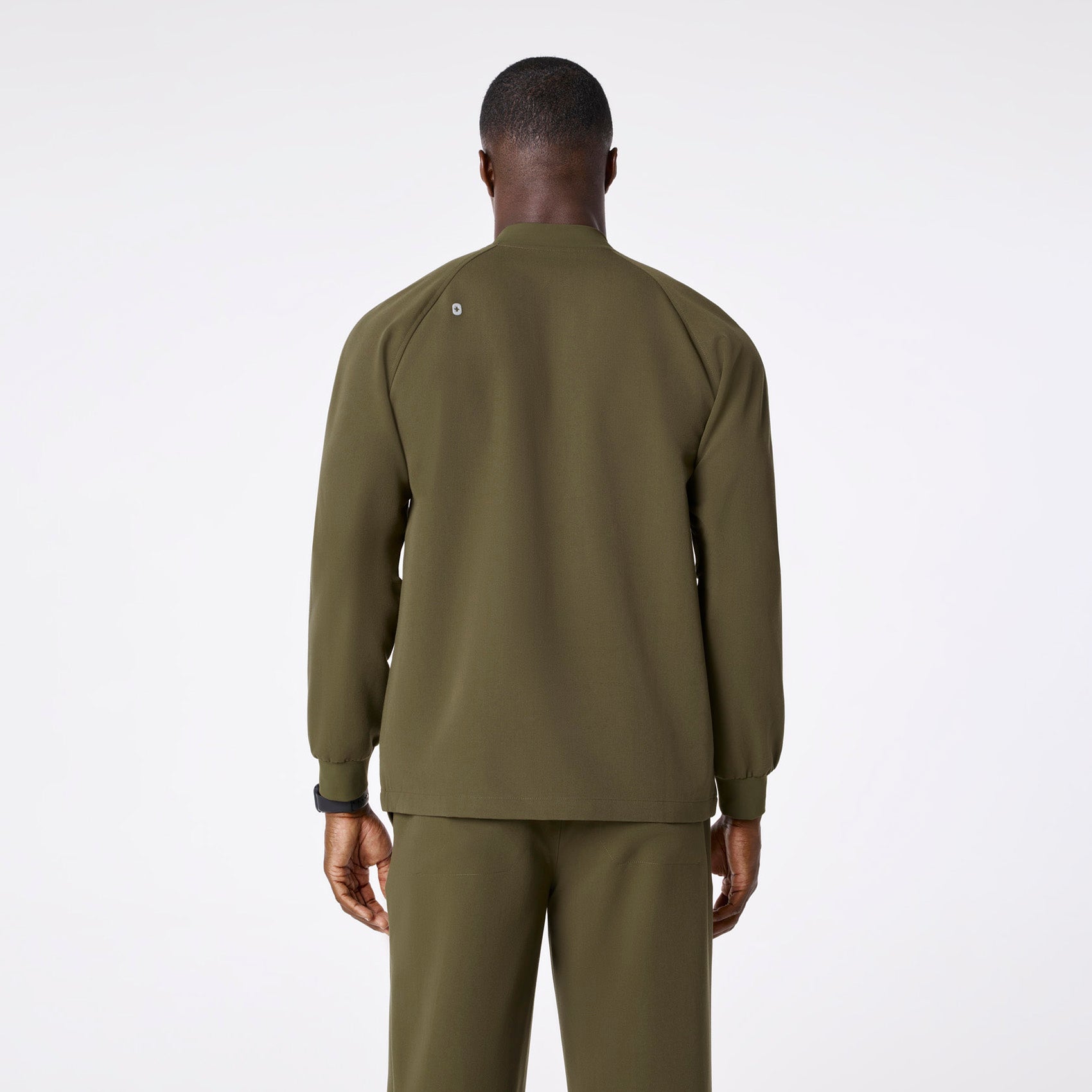 Stratton Henley Long-Sleeve Scrub Top - Spruce