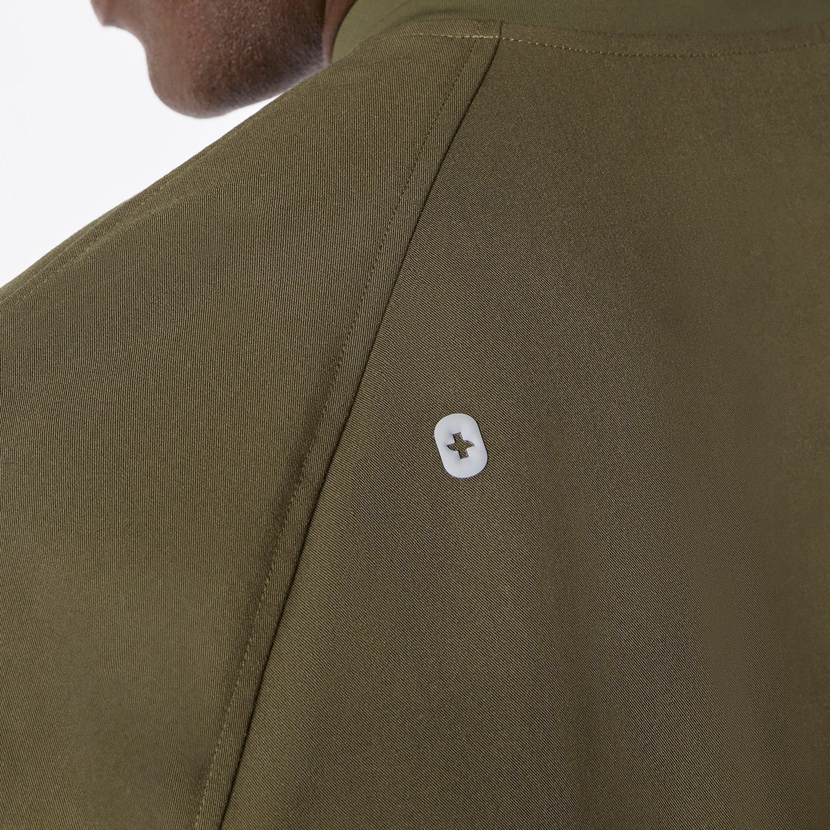 Stratton Henley Long-Sleeve Scrub Top - Spruce