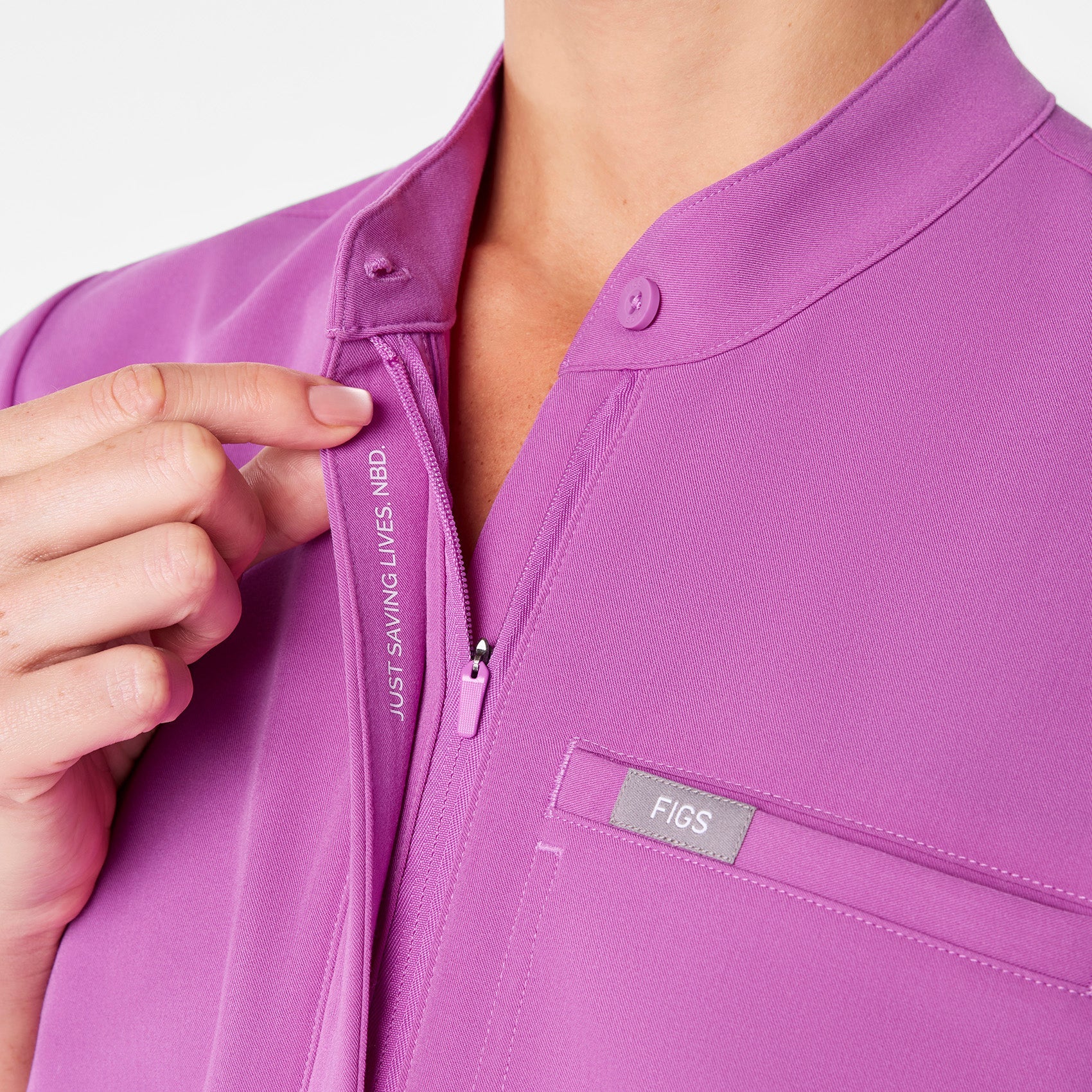 Montex Relaxed Scrub Top - Ultraberry