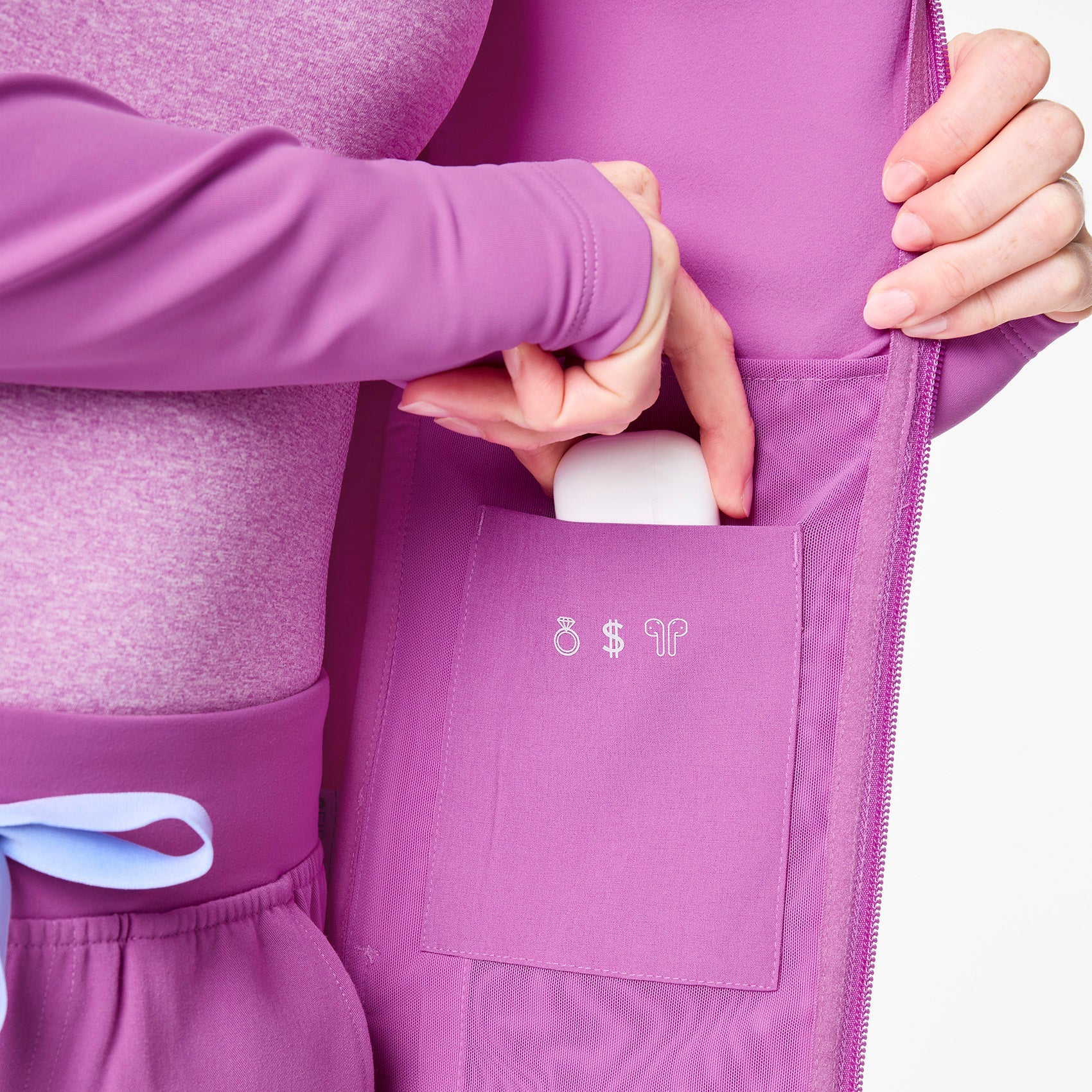 ContourKnit Scrub Jacket™ - Ultraberry