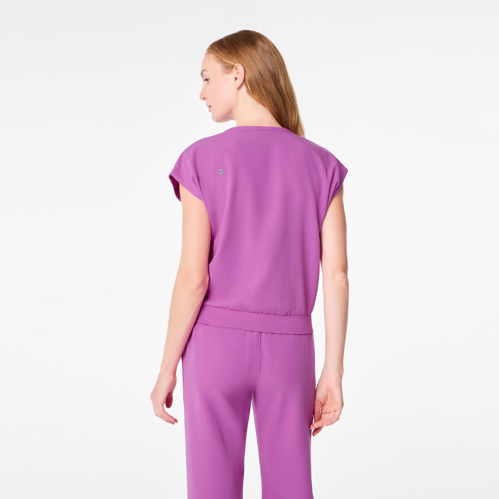 Raleigh Relaxed Scrub Top - Ultraberry
