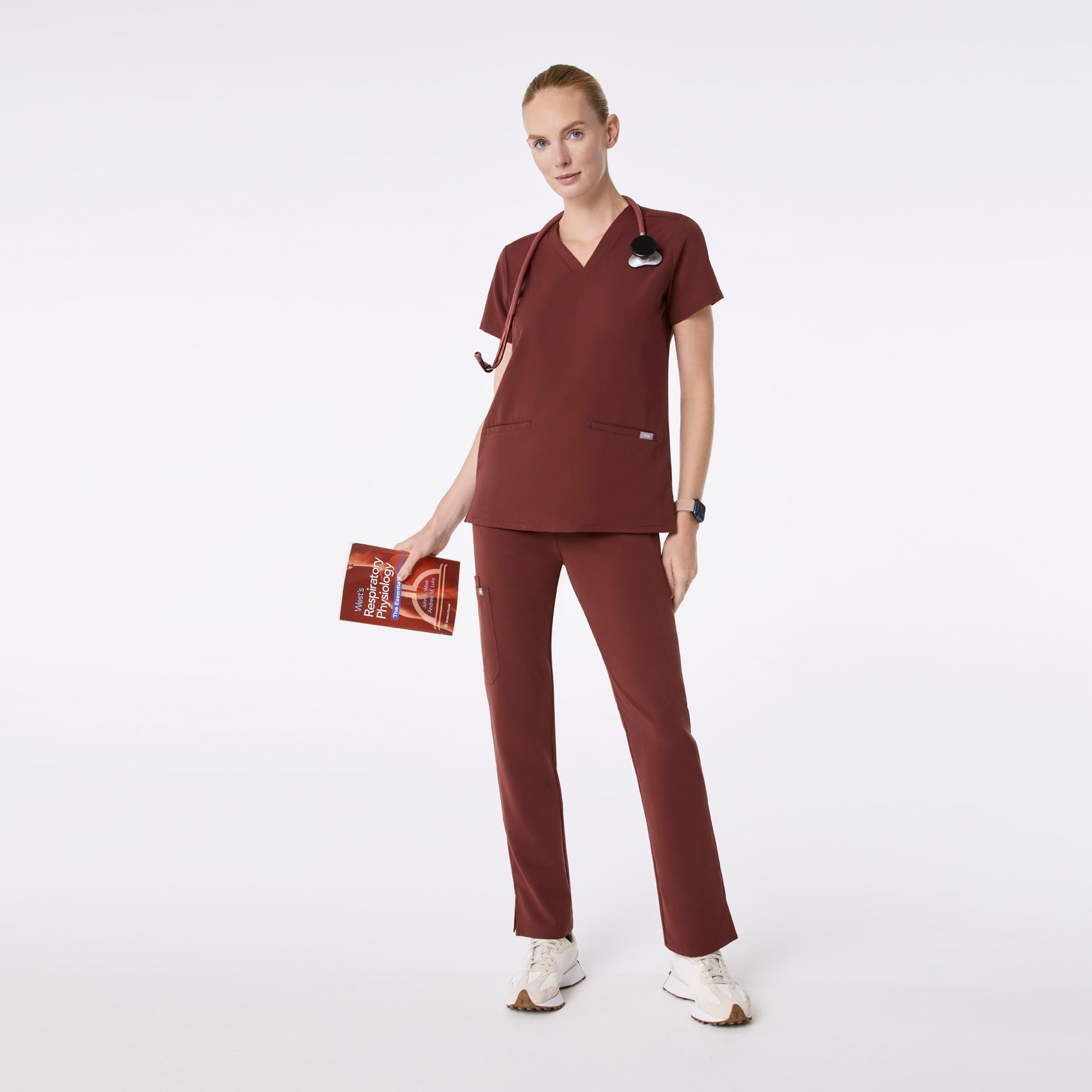 Casma Scrub Top™ - Walnut