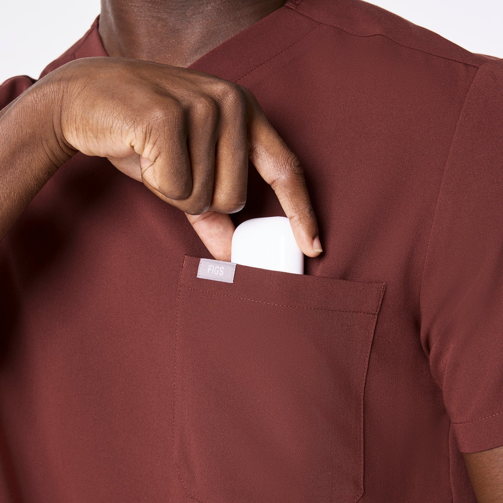 Chisec Scrub Top™ - Walnut