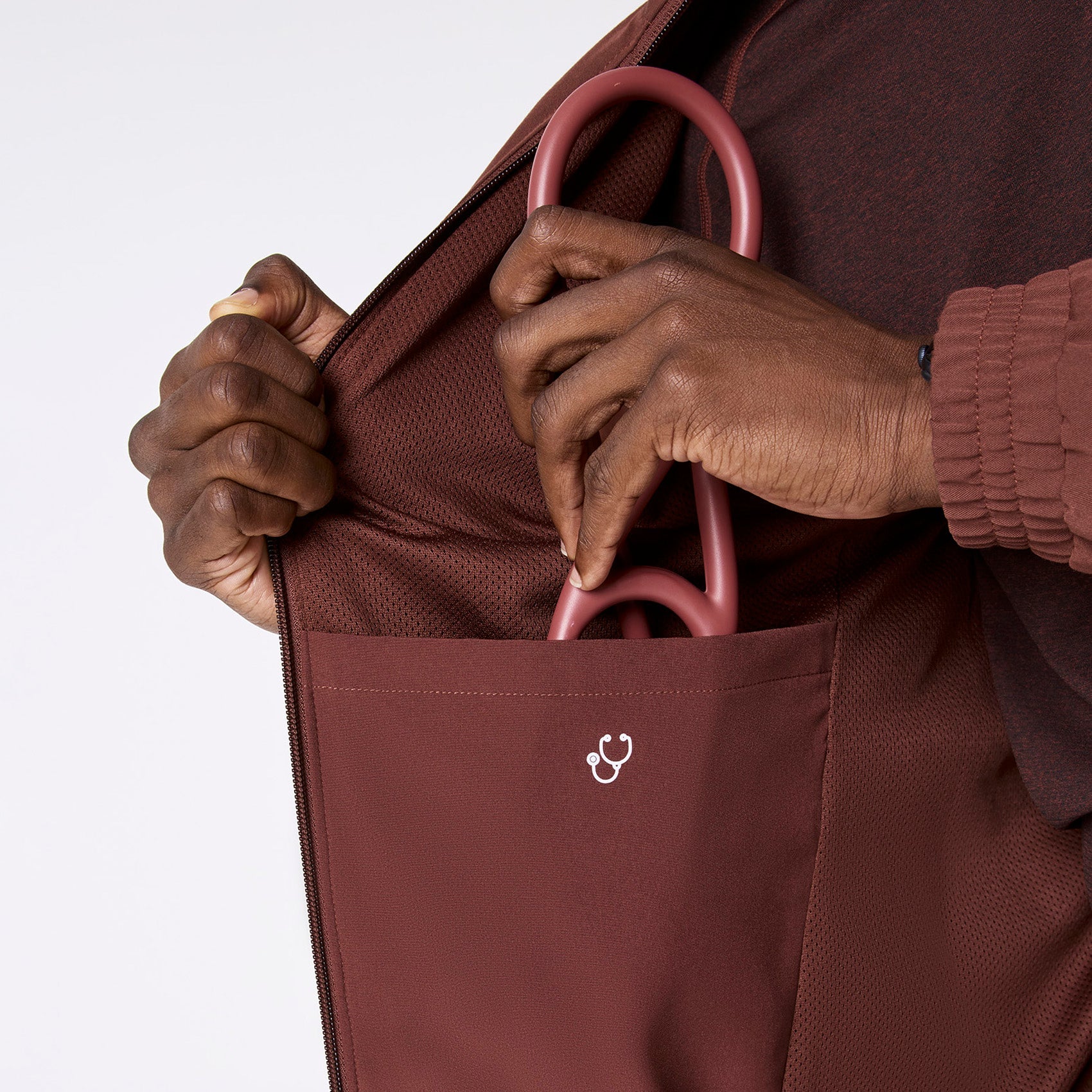 Cobaki Scrub Jacket - Walnut