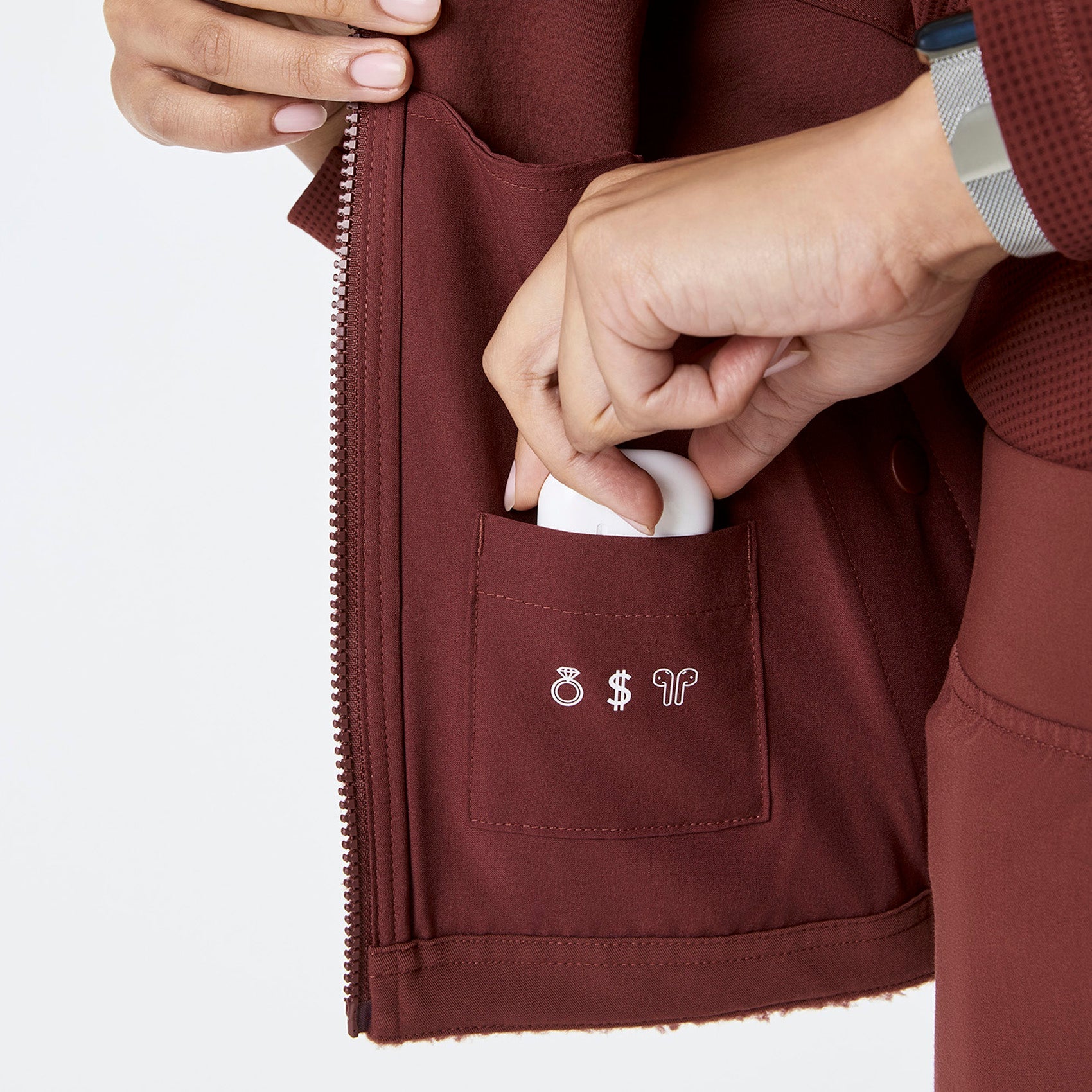 High-Pile Fleece Vest - Walnut