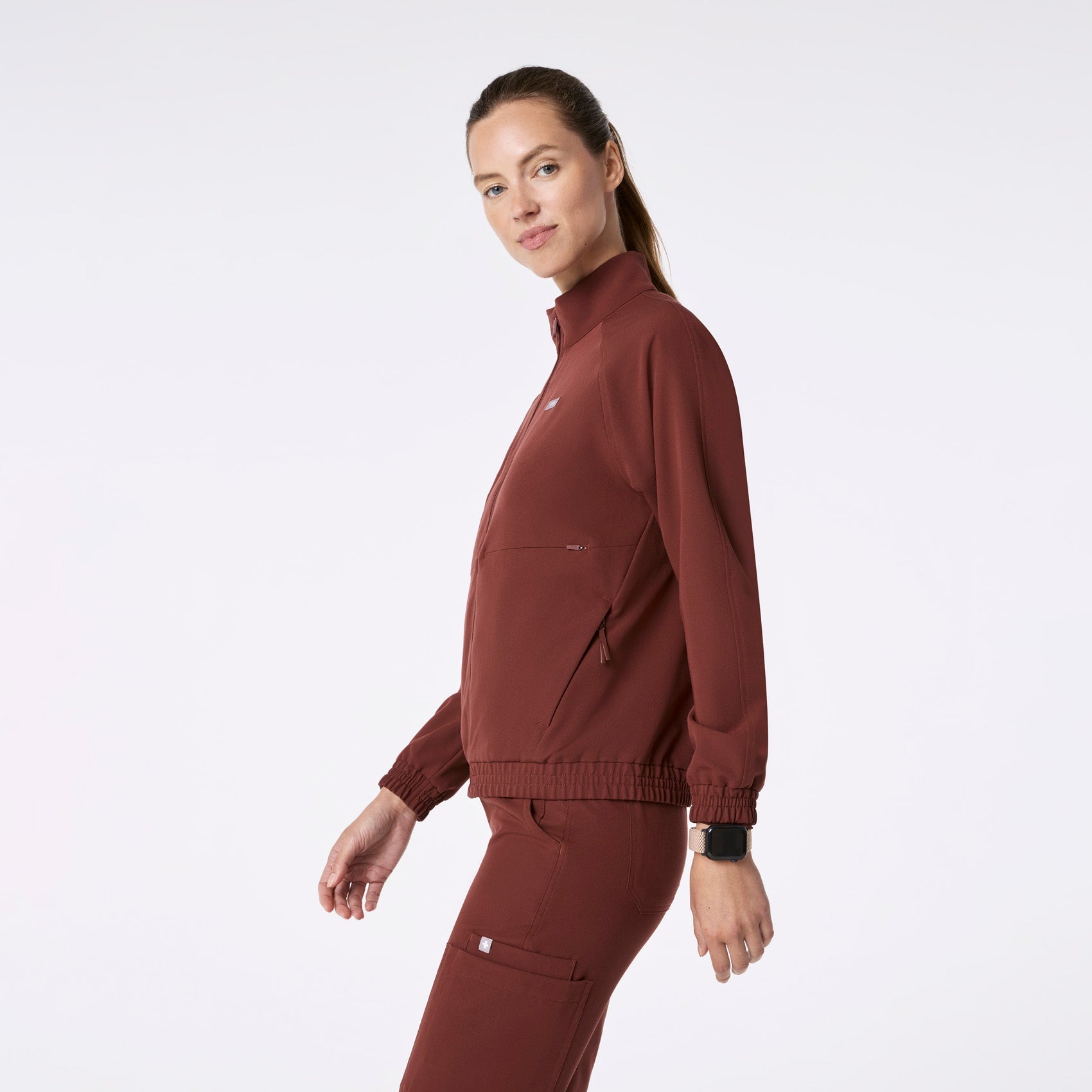 Sydney Scrub Jacket - Walnut