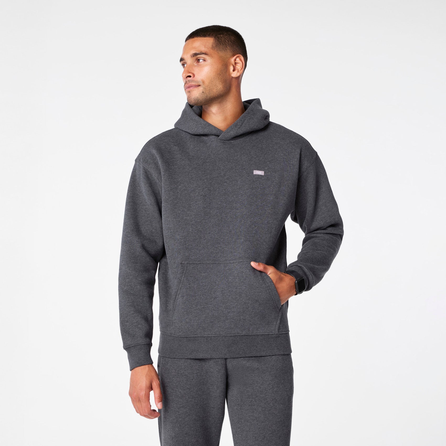 Off-Shift Hoodie Sweatshirt™ - Charcoal Heather Grey