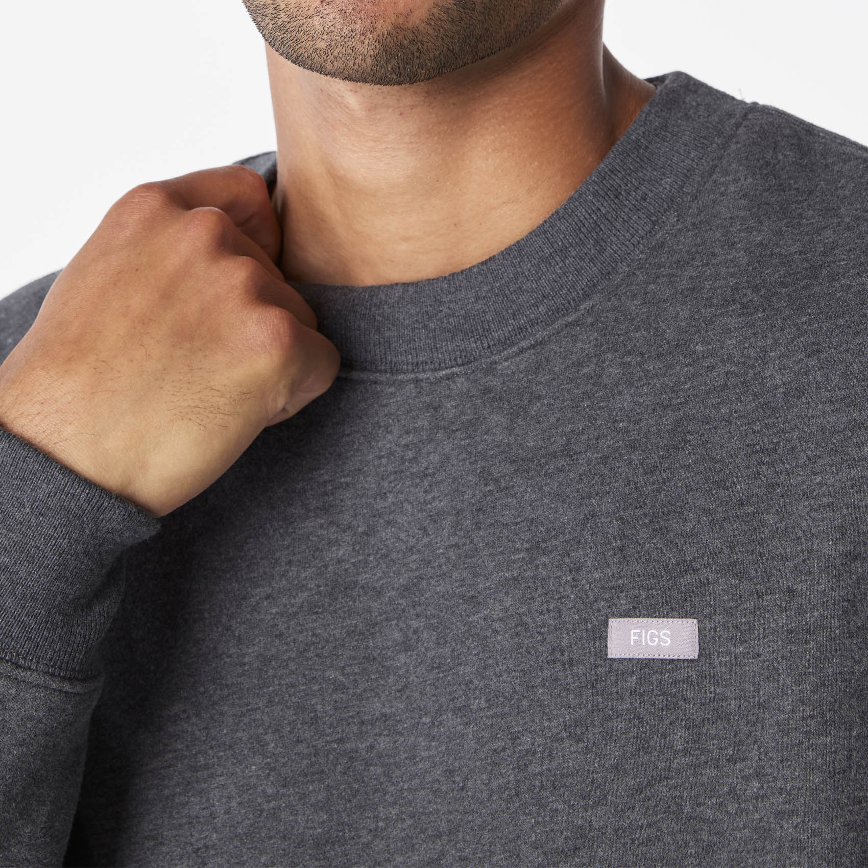 Off-Shift Relaxed Crewneck Sweatshirt™ - Charcoal Heather Grey