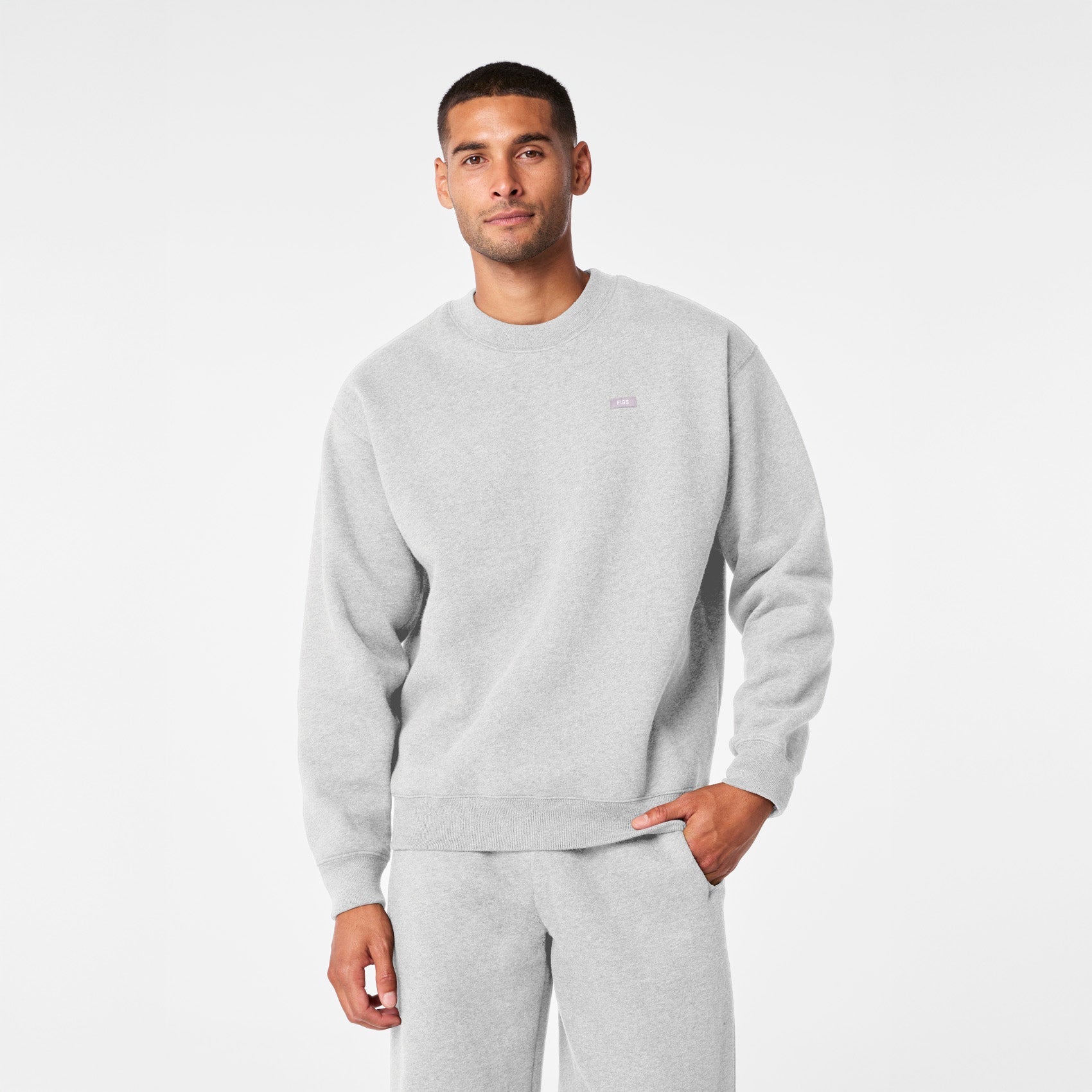 Off-Shift Relaxed Crewneck Sweatshirt™ - Heather Grey