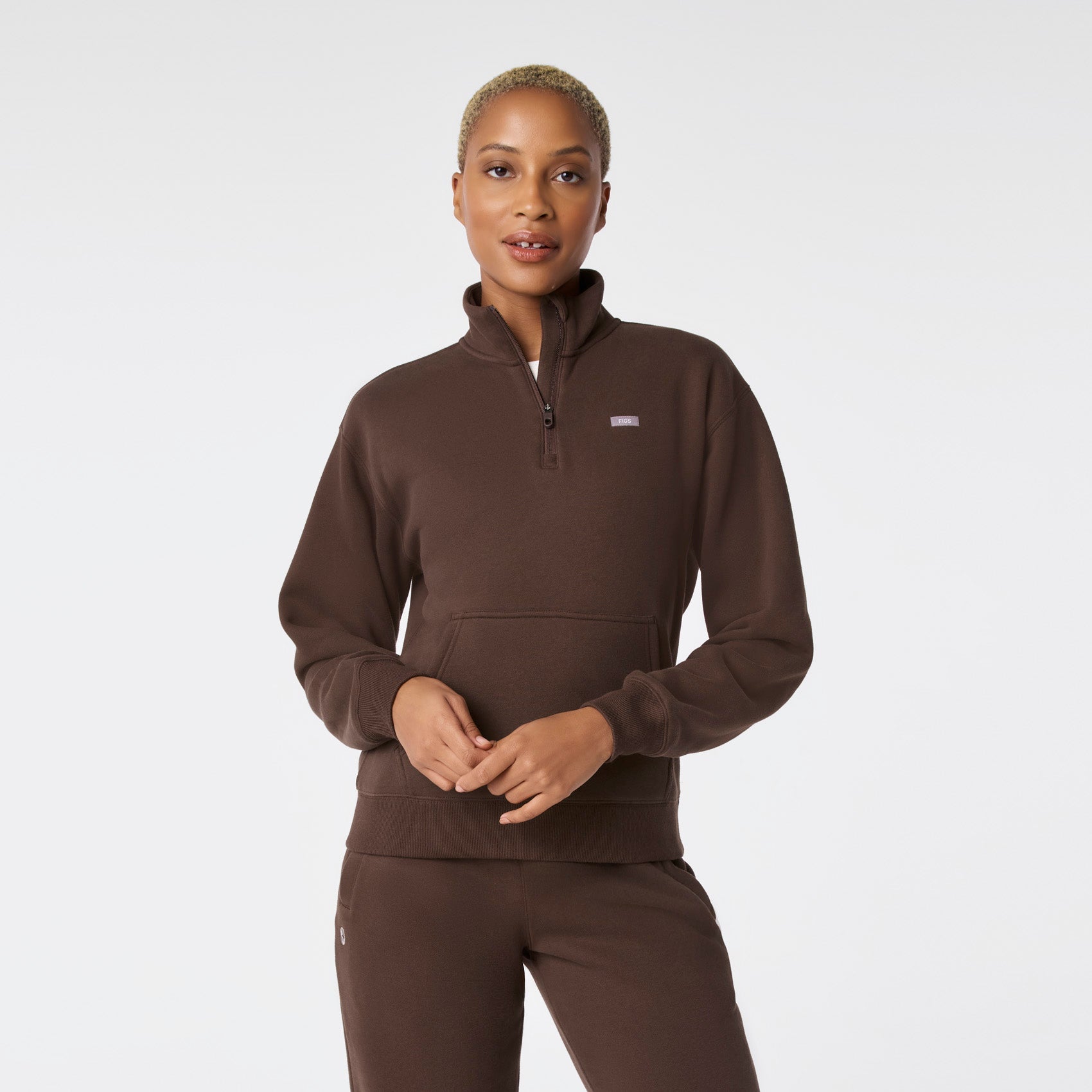 Off-Shift ¼ Zip Sweatshirt™ - Hot Fudge
