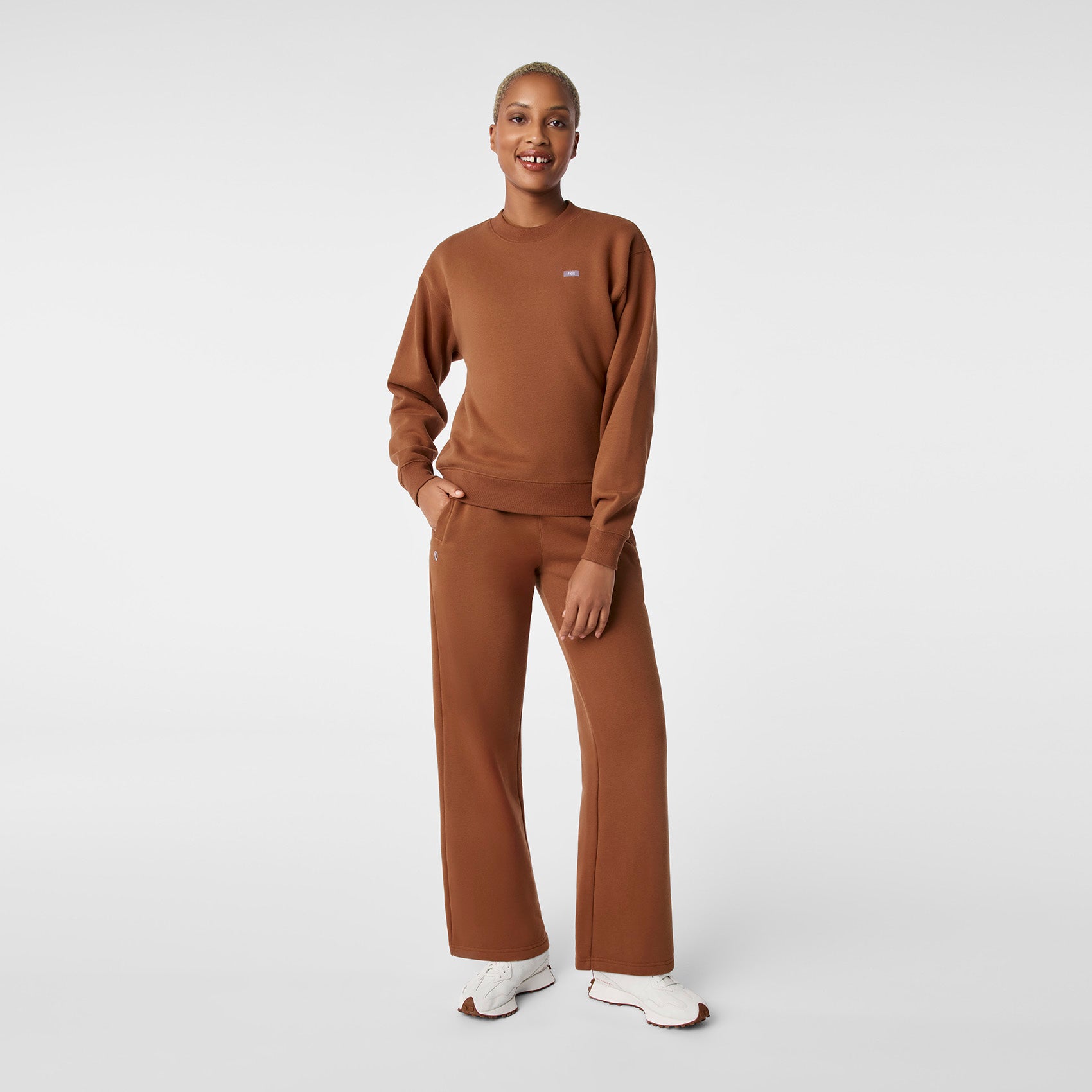 Off-Shift Relaxed Crewneck Sweatshirt™ - Mocha