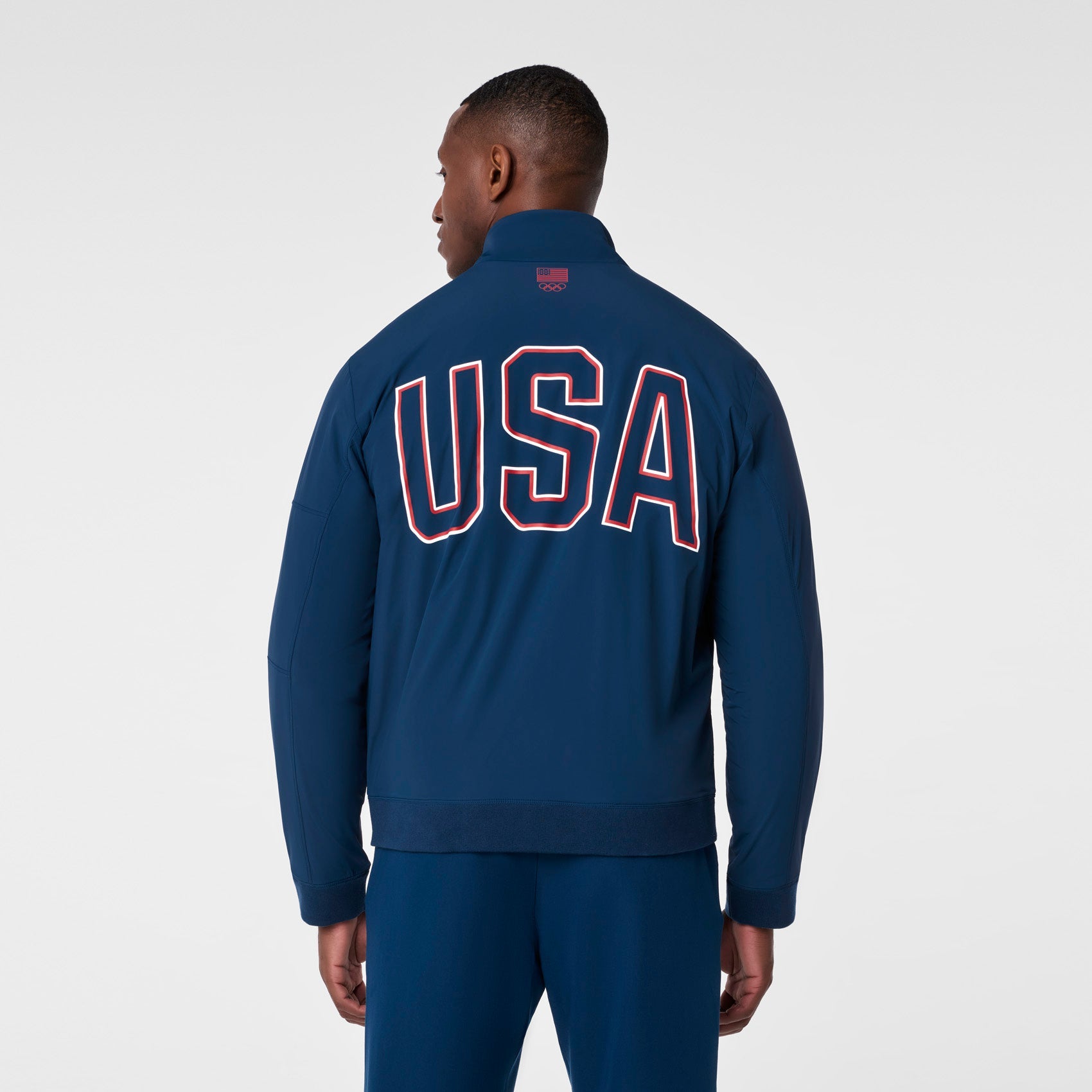 FIGS x Team USA Float Bomber Jacket™ - Team USA Blue