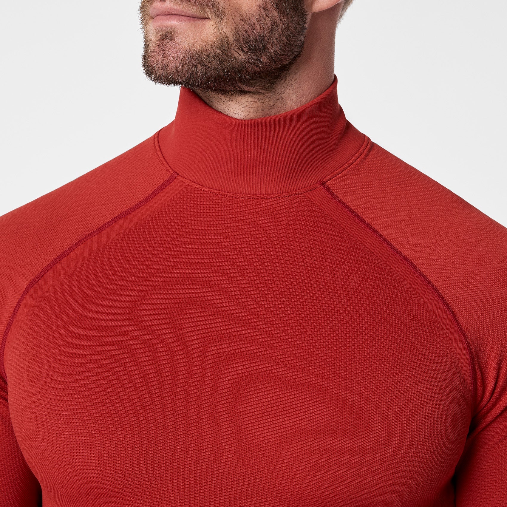 FIGS x Team USA Mock-Neck Long-Sleeve Underscrub - Team USA Red