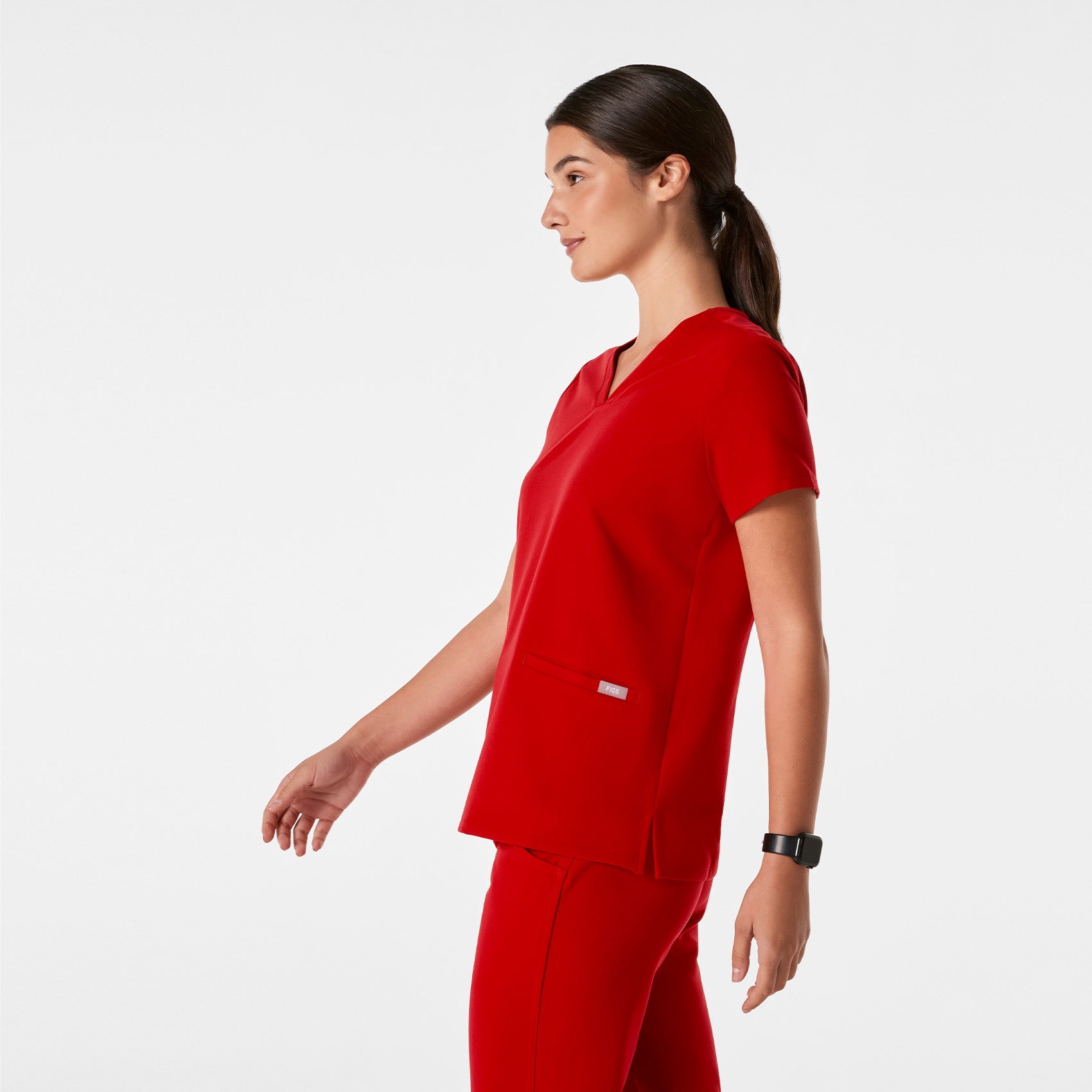 Casma Scrub Top™ - Winning Red
