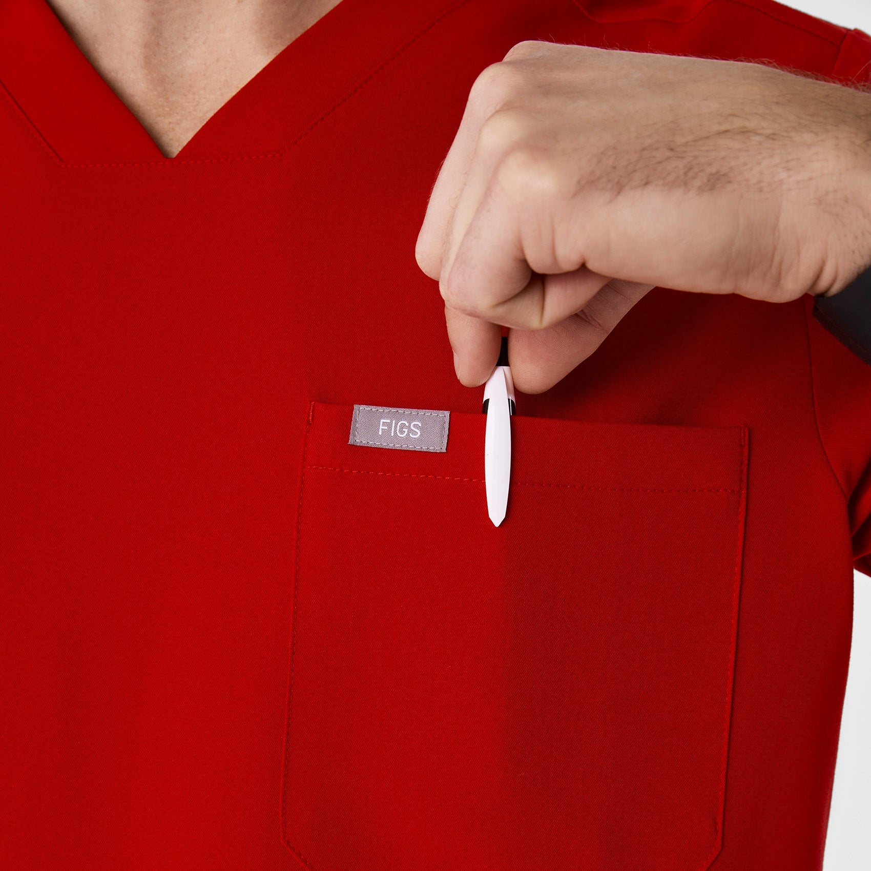 Chisec Scrub Top™ - Winning Red