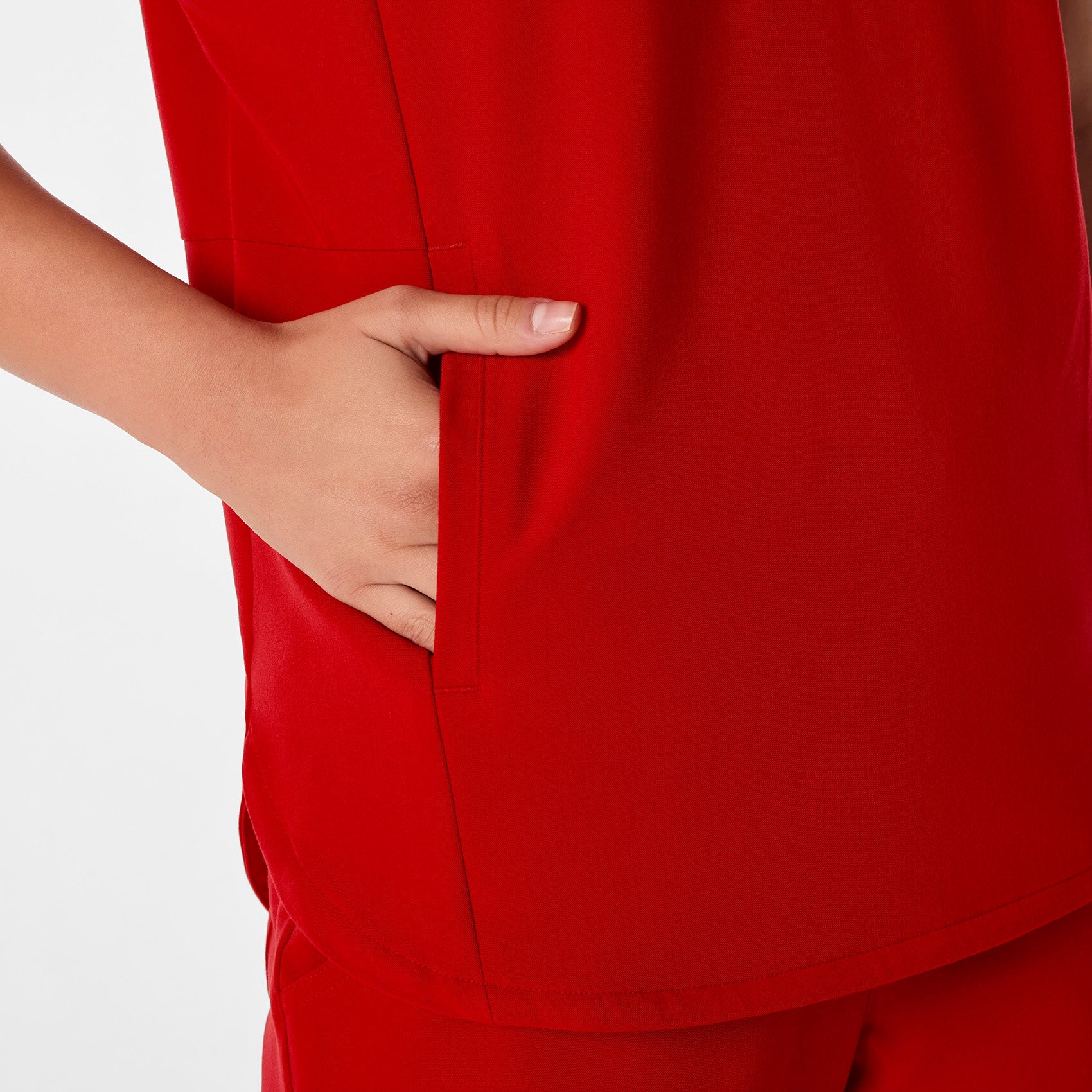 Montex Relaxed Scrub Top - Winning Red