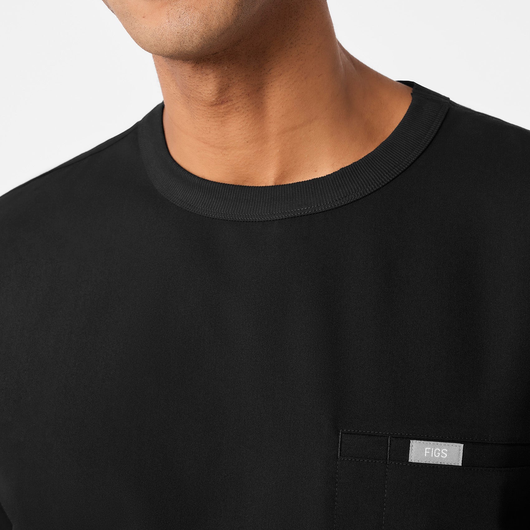  Easton Crewneck Scrub Top - Black