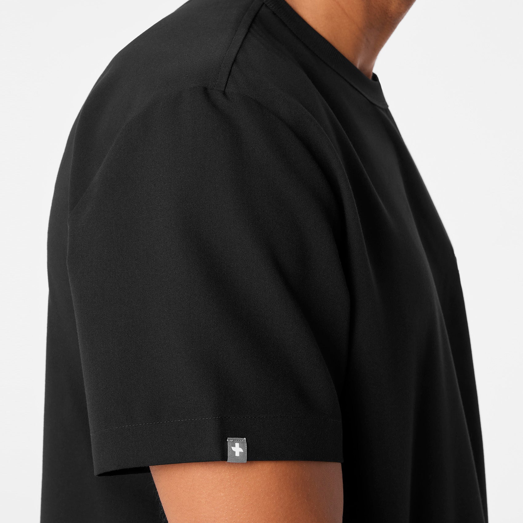  Easton Crewneck Scrub Top - Black