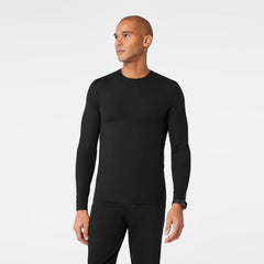 Thomas Ribbed Long-Sleeve Underscrub - Black