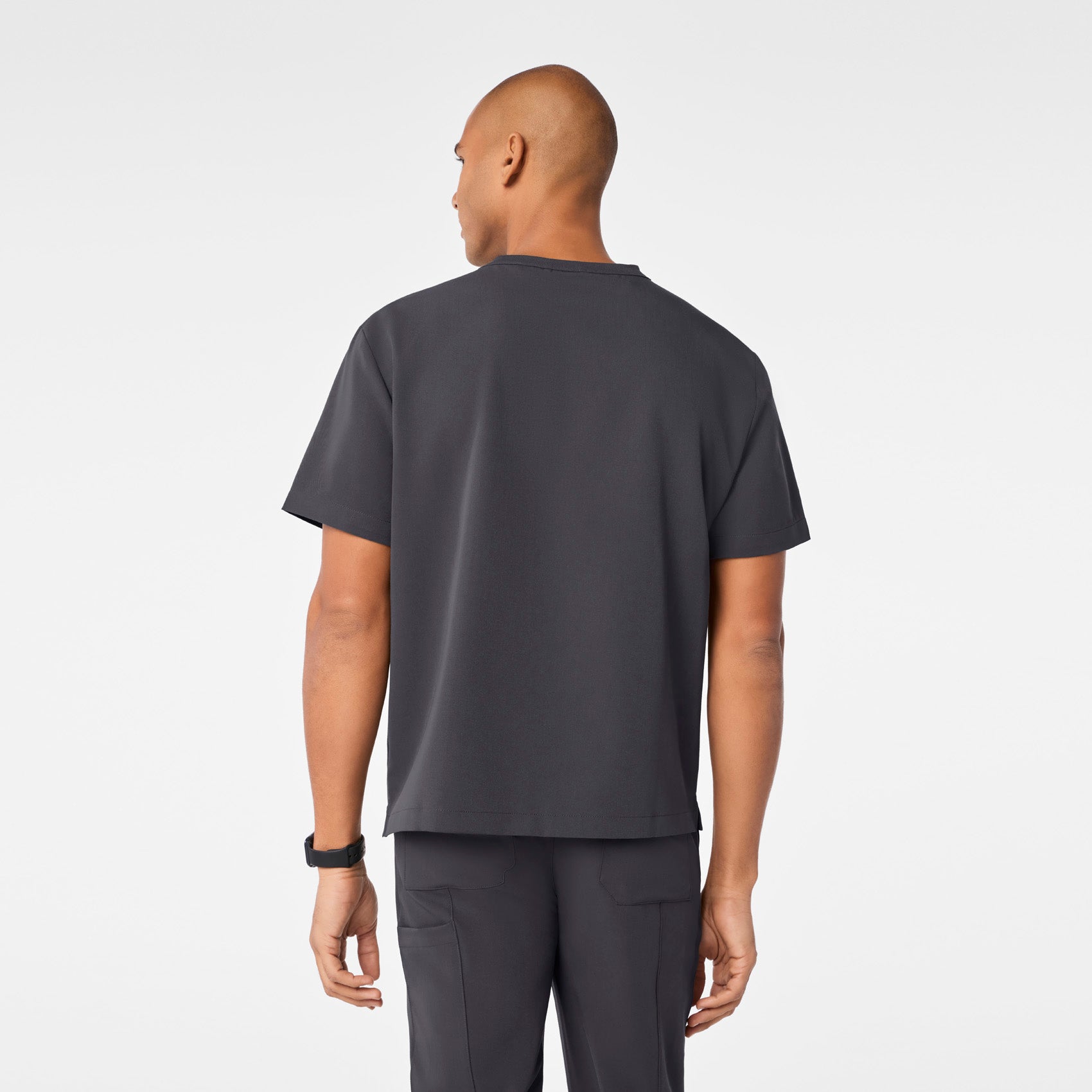  Easton Crewneck Scrub Top - Charcoal