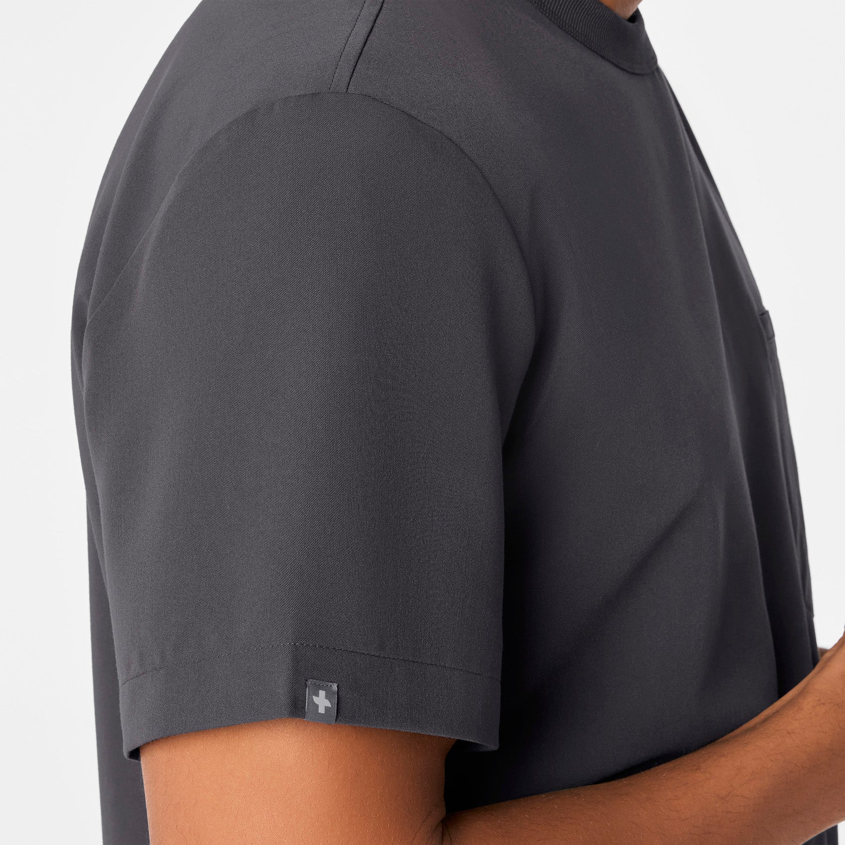  Easton Crewneck Scrub Top - Charcoal
