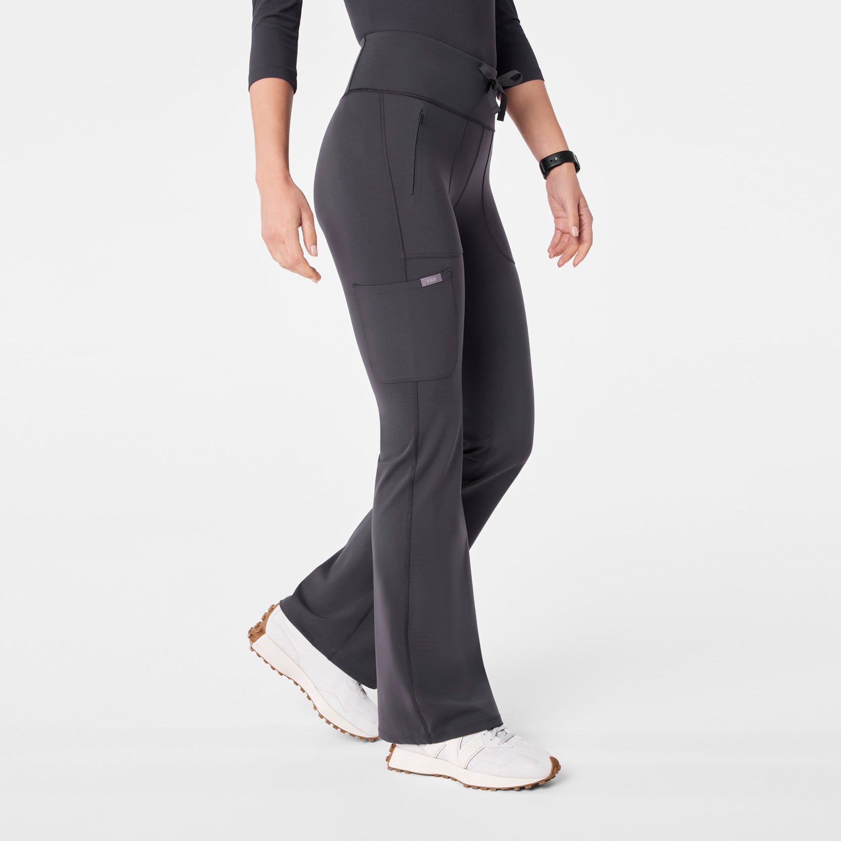 Ashland High-Rise Flare ScrubLegging™ - Charcoal