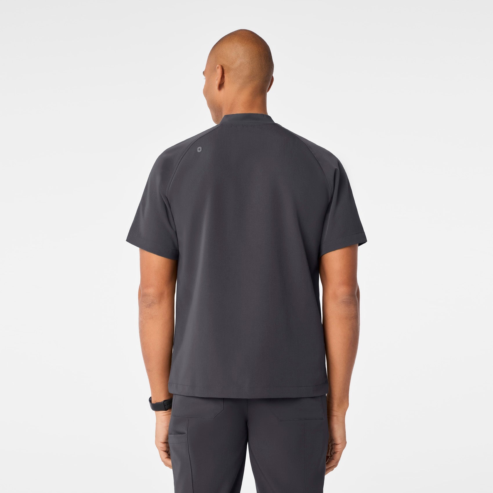 Stratton Henley Scrub Top - Charcoal