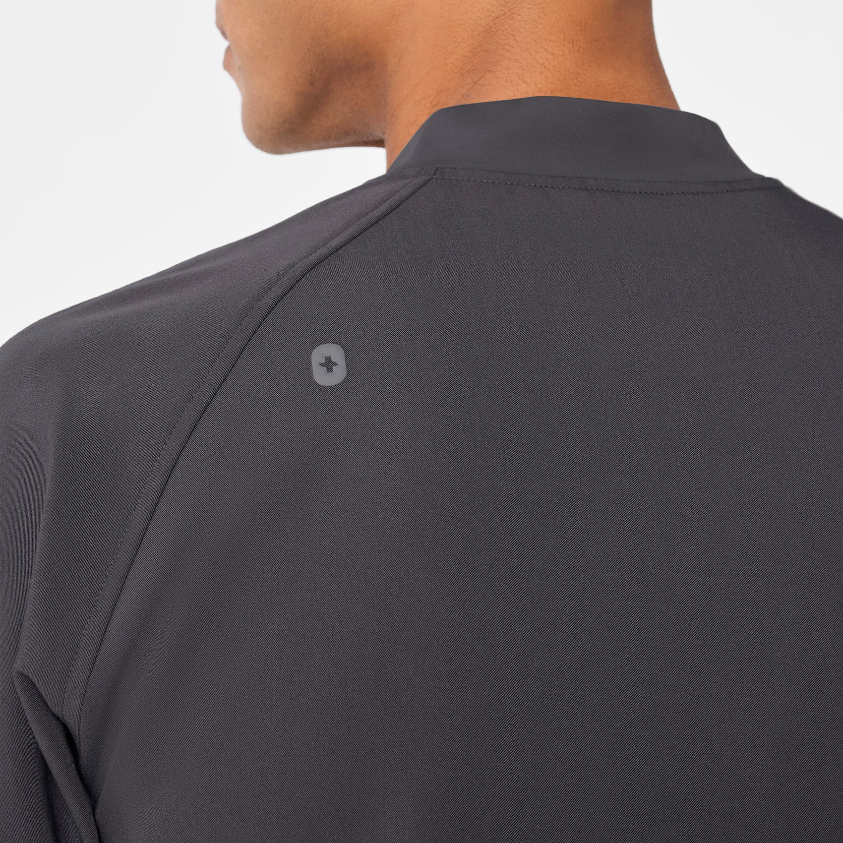 Stratton Henley Scrub Top - Charcoal