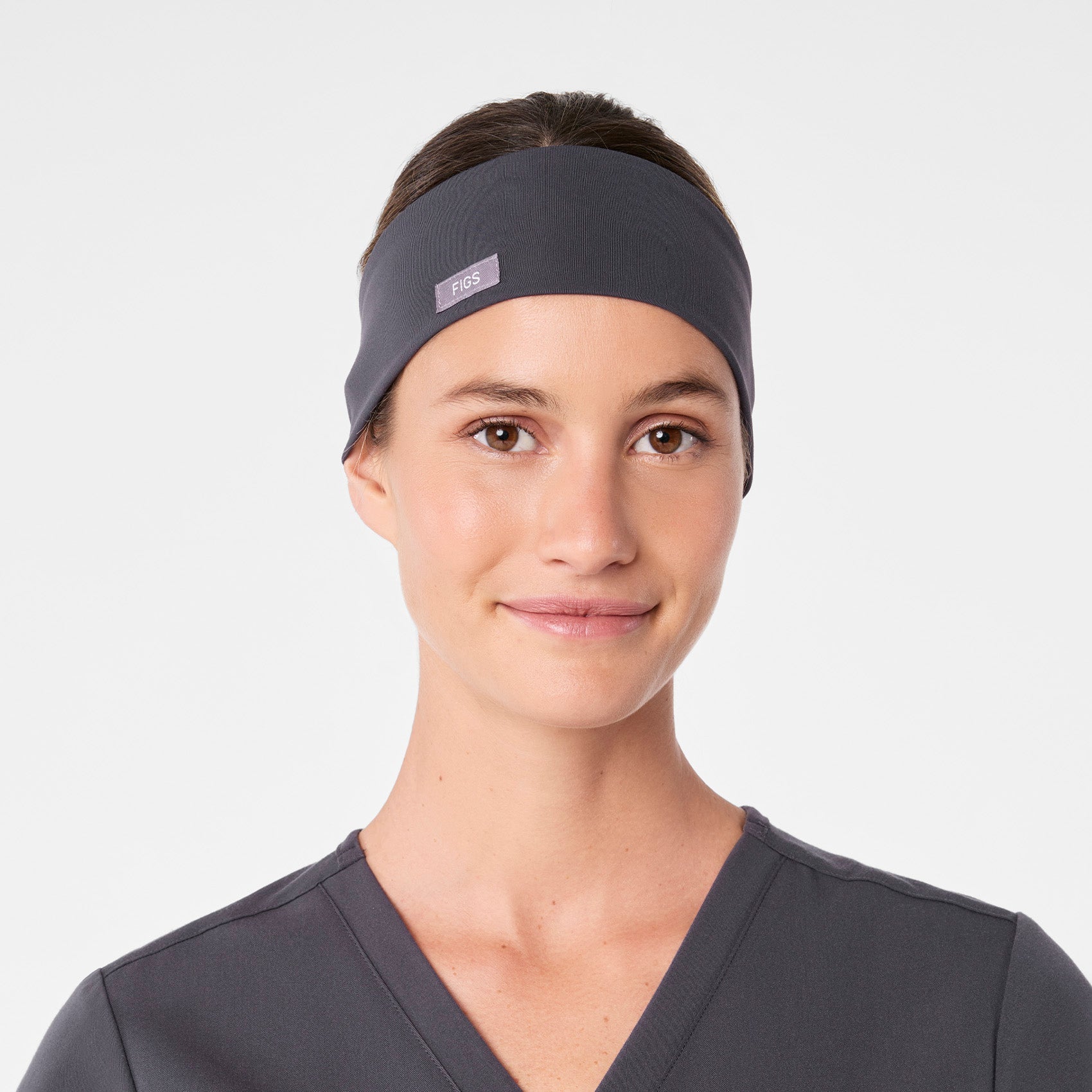 FIGS Cinched Headband - Charcoal