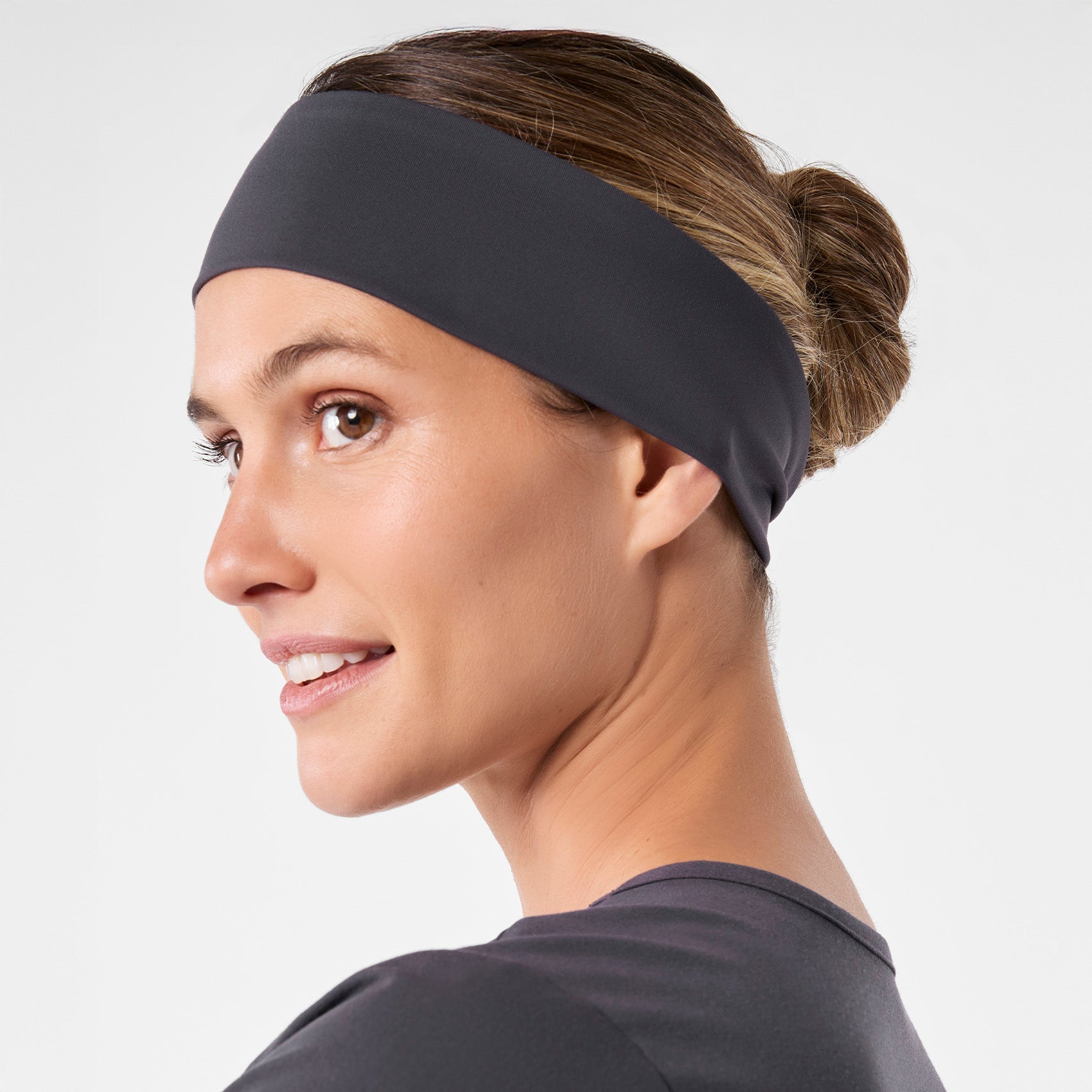 FIGS Cinched Headband - Charcoal