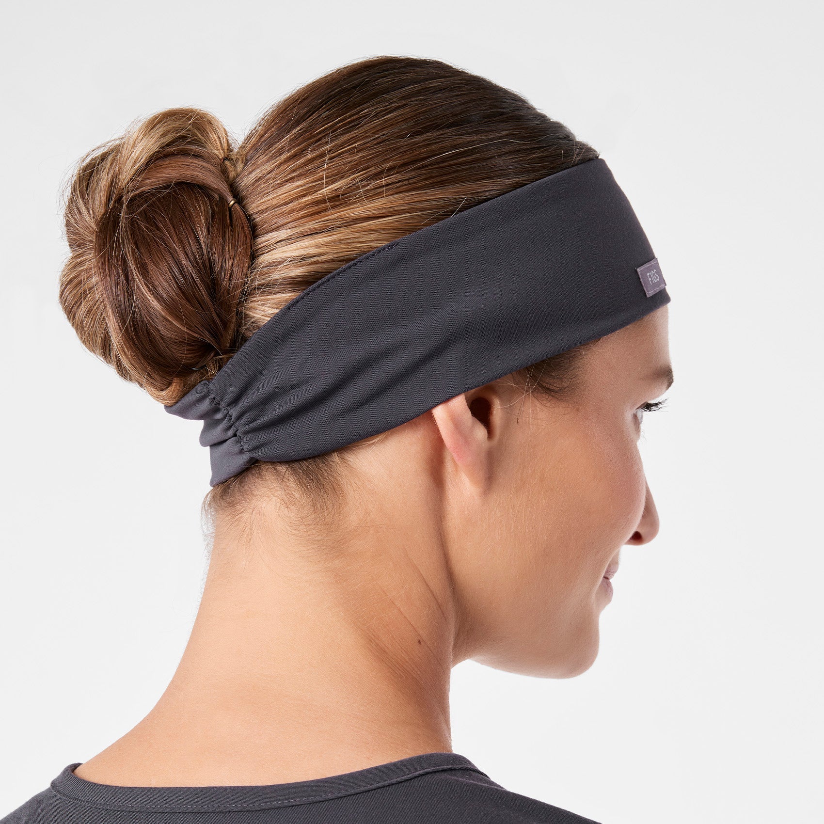 FIGS Cinched Headband - Charcoal
