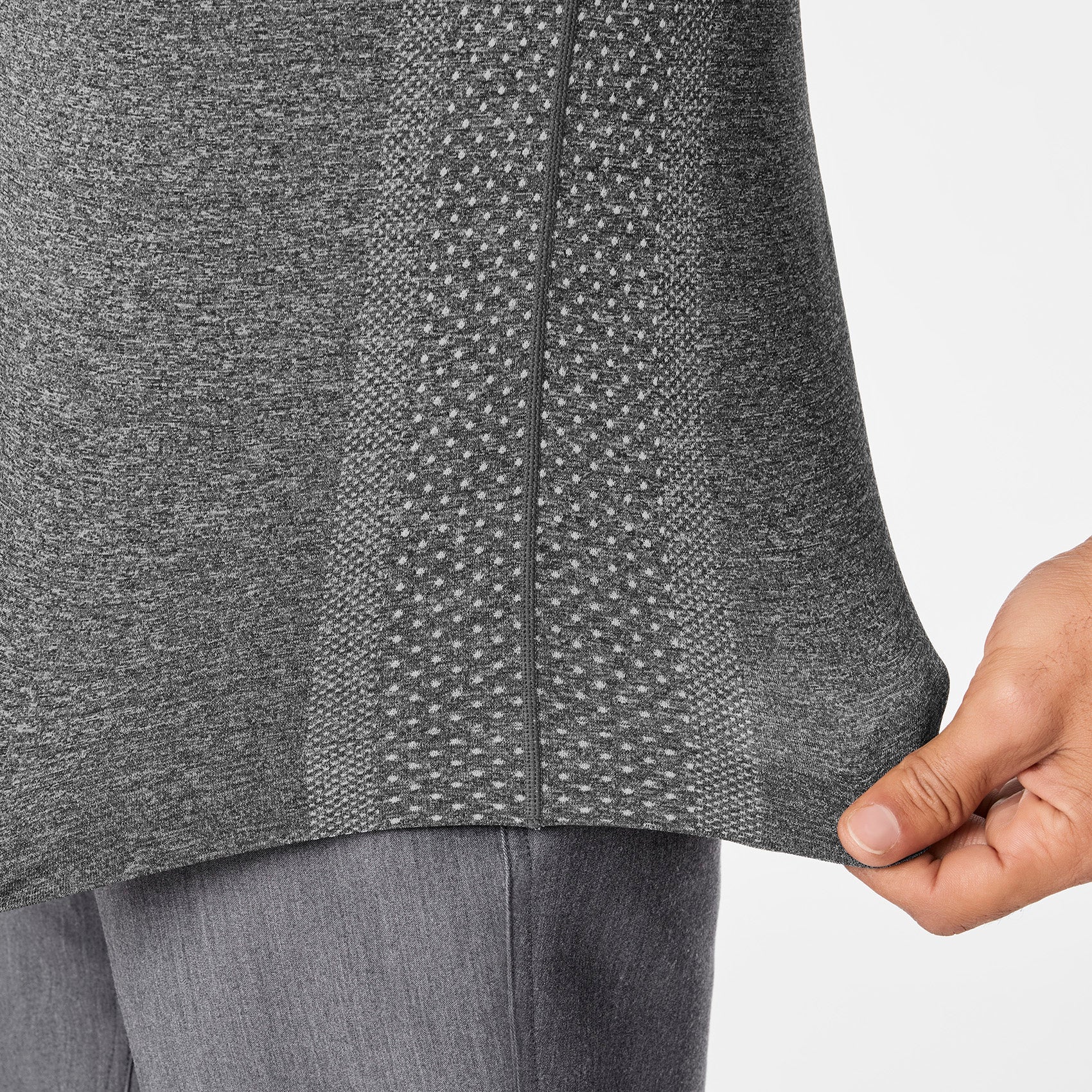 Makato Seamless ¾ Sleeve Underscrub - Graphite