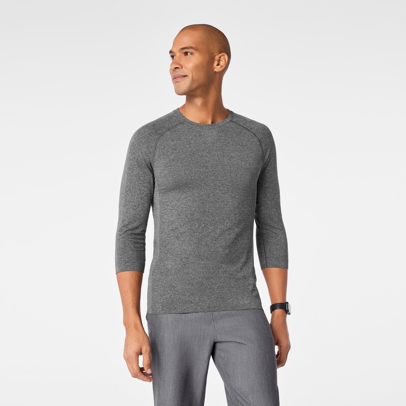 Makato Seamless ¾ Sleeve Underscrub - Graphite
