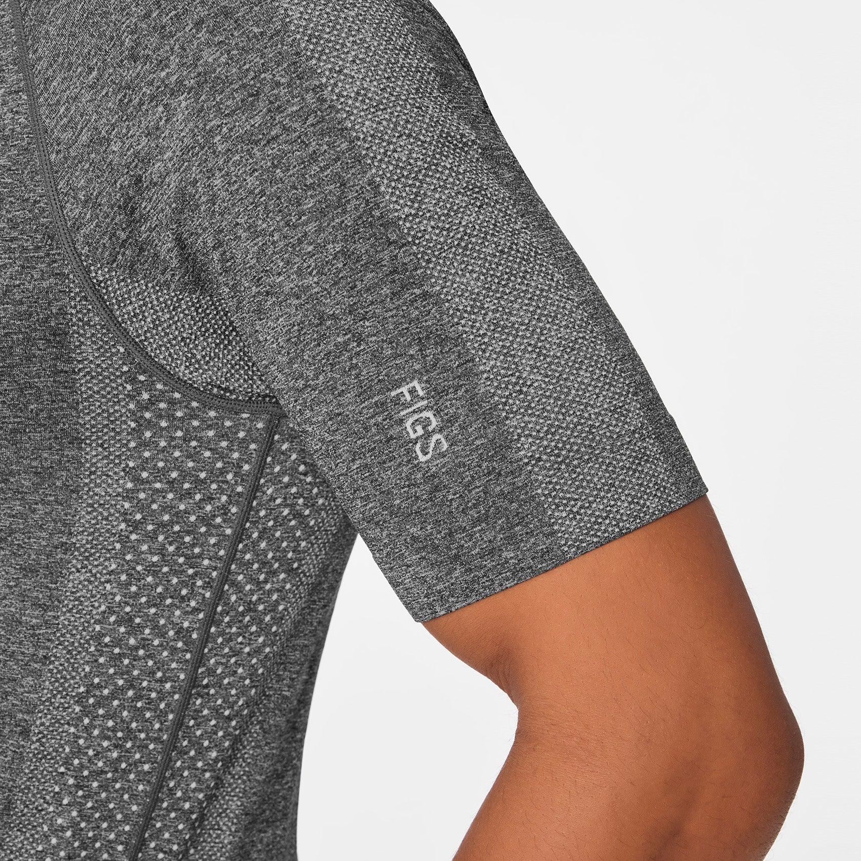 Makato Seamless Short-Sleeve Underscrub - Graphite