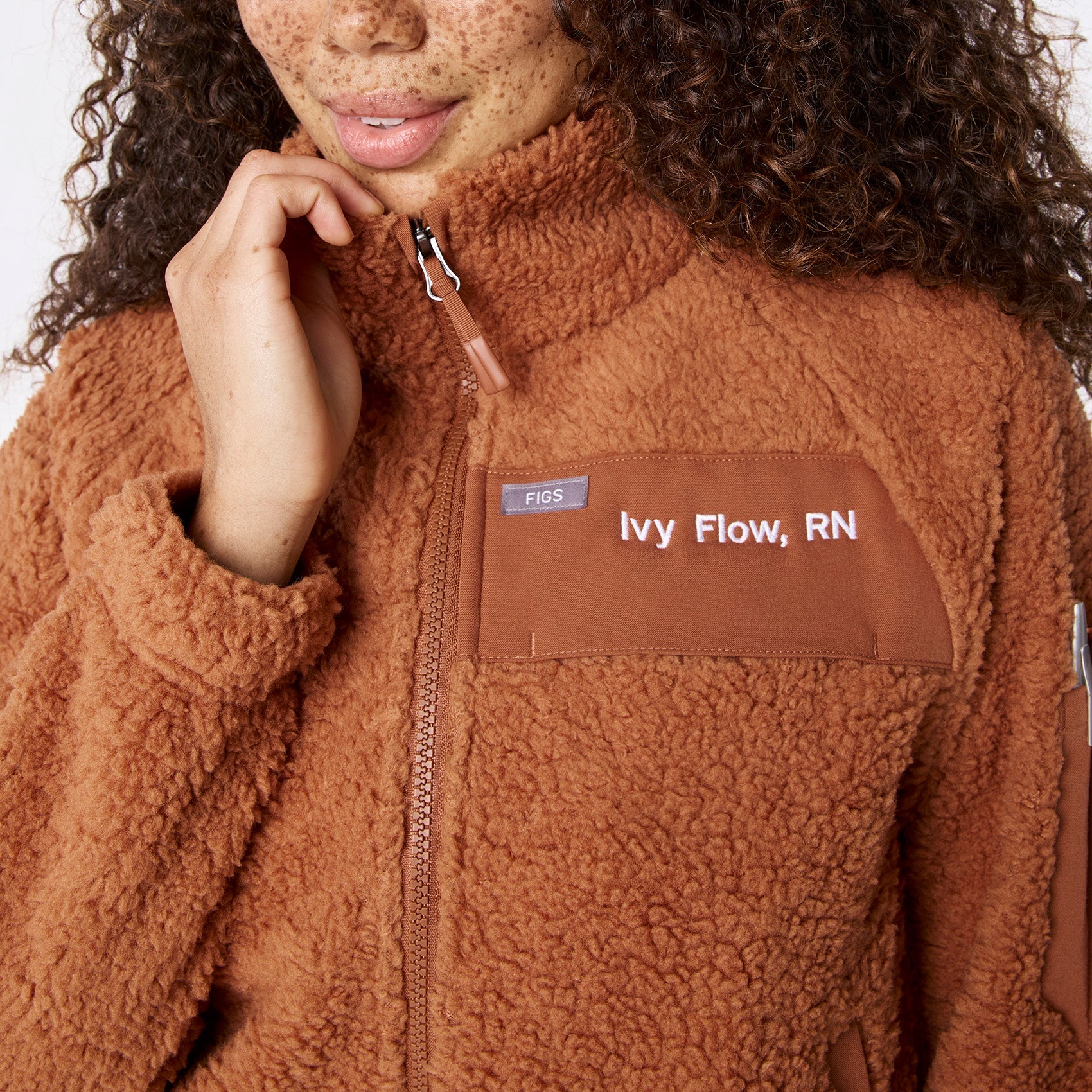 High-Pile Fleece Bomber Jacket - Mocha
