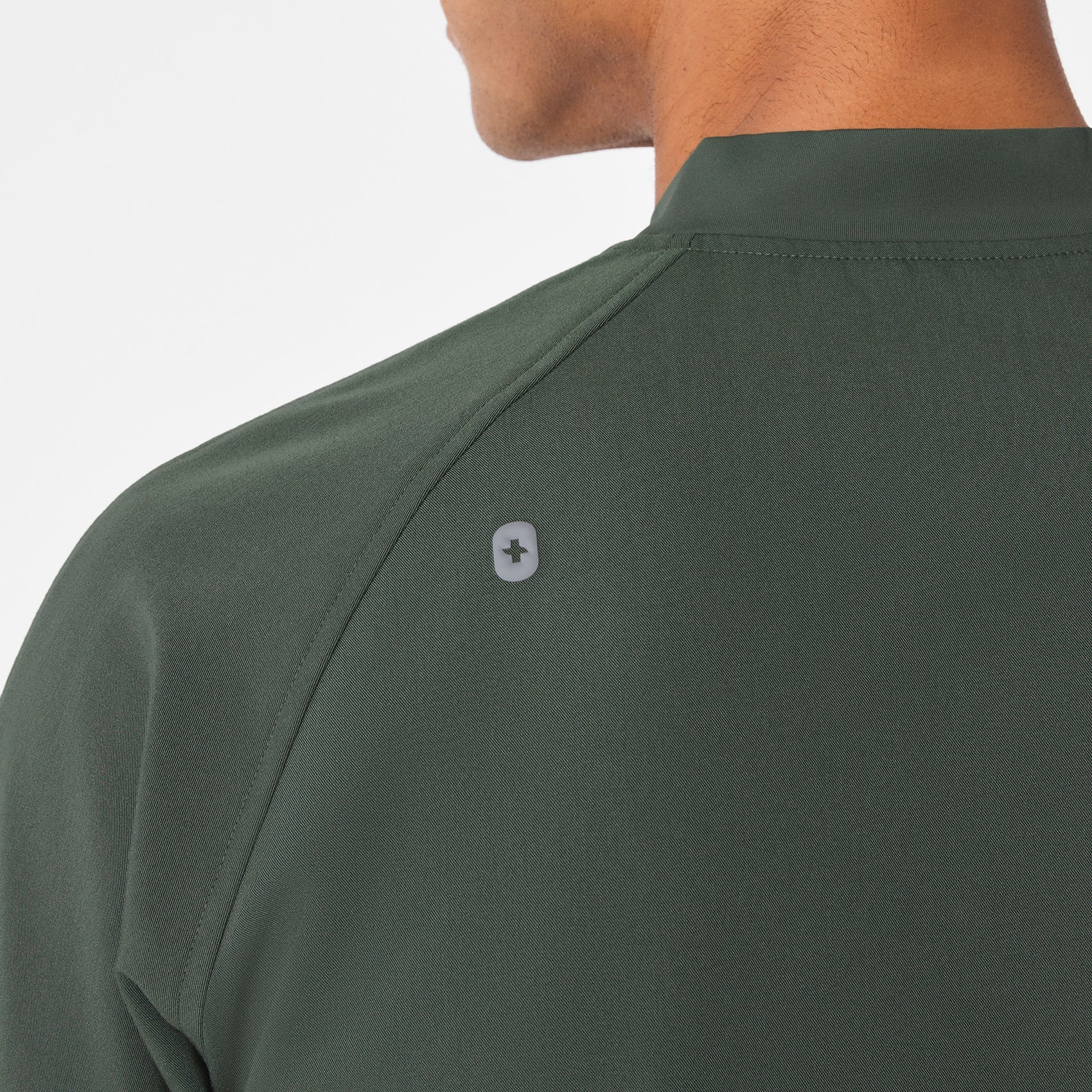Stratton Henley Scrub Top - Moss