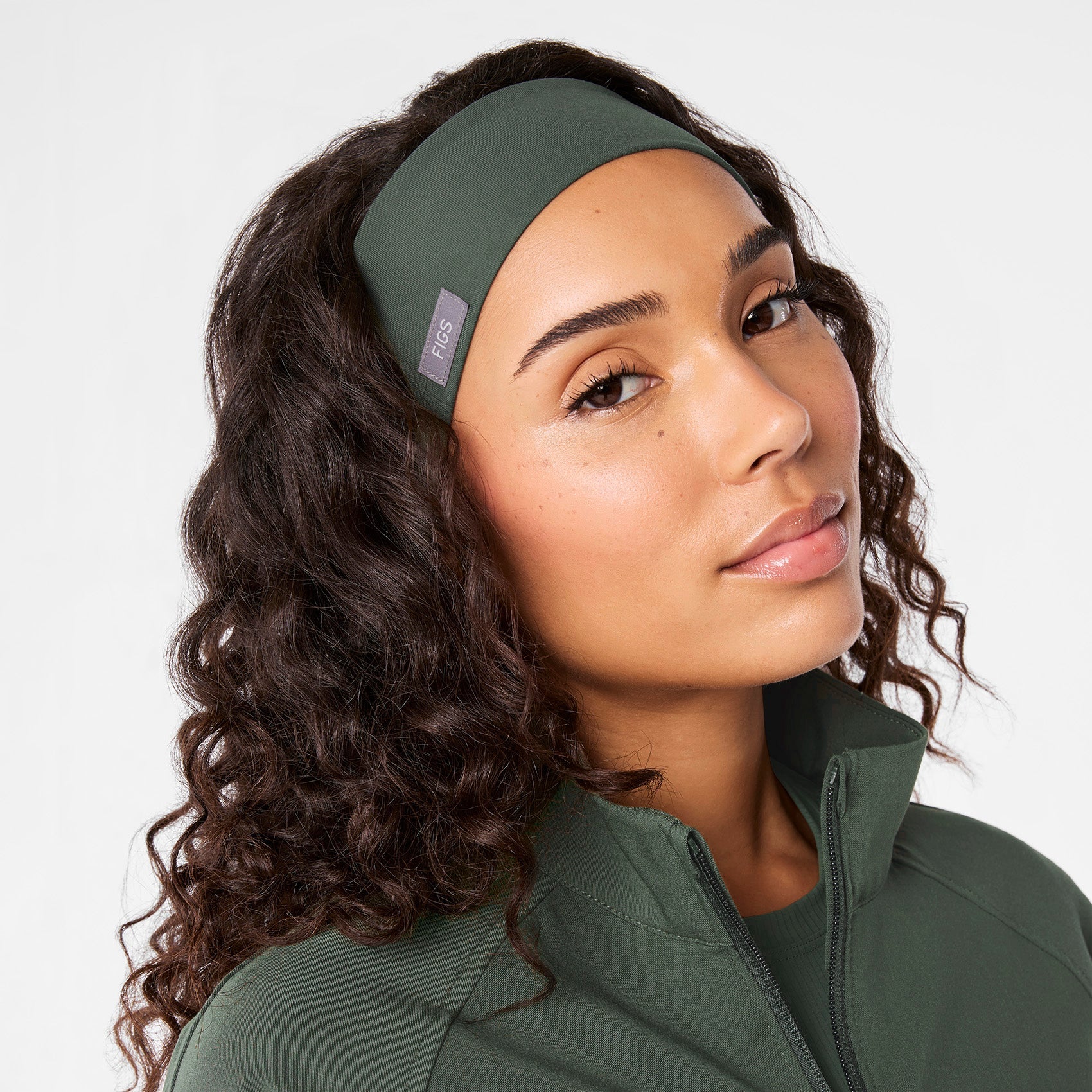 FIGS Cinched Headband - Moss