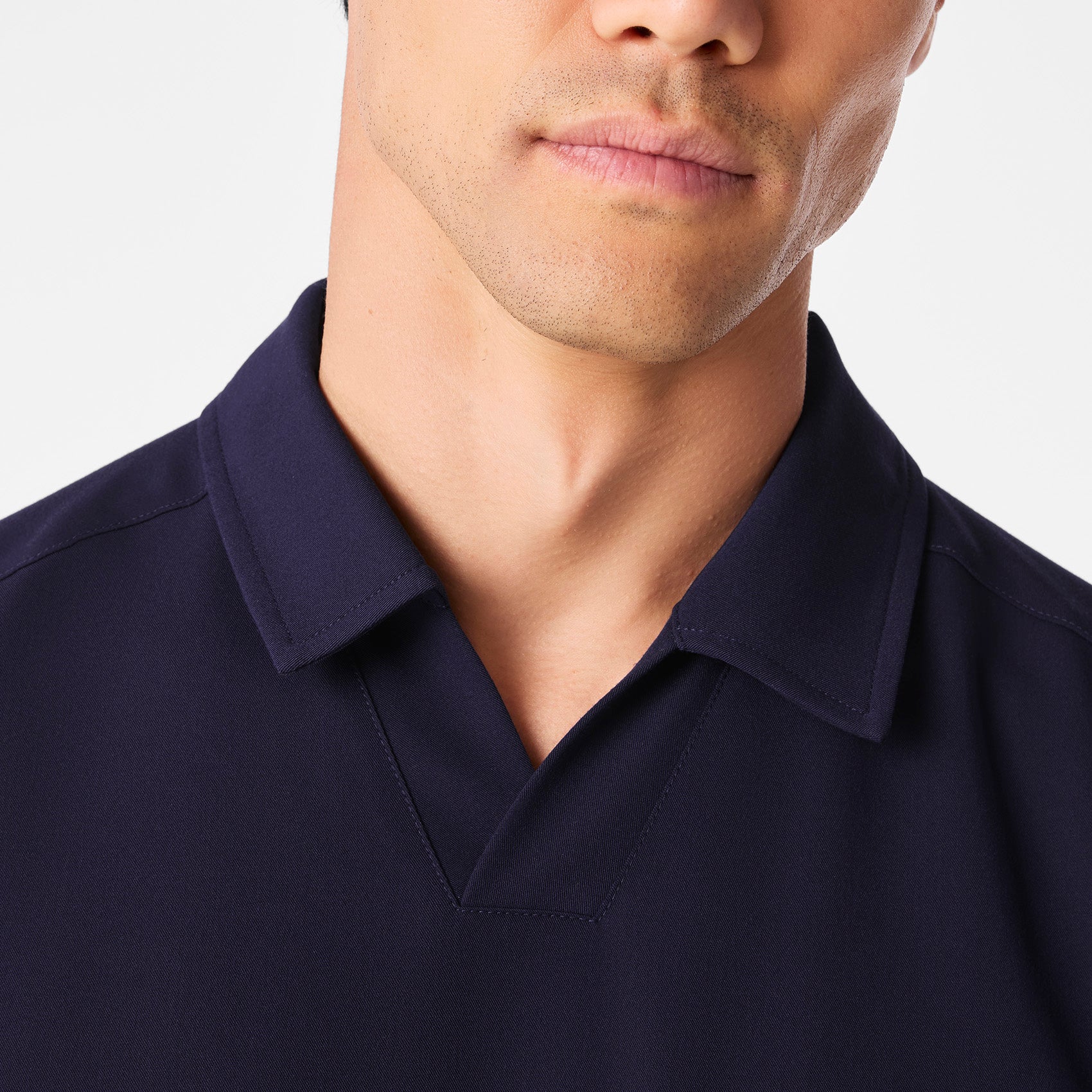 Arad Polo Scrub Top - Navy