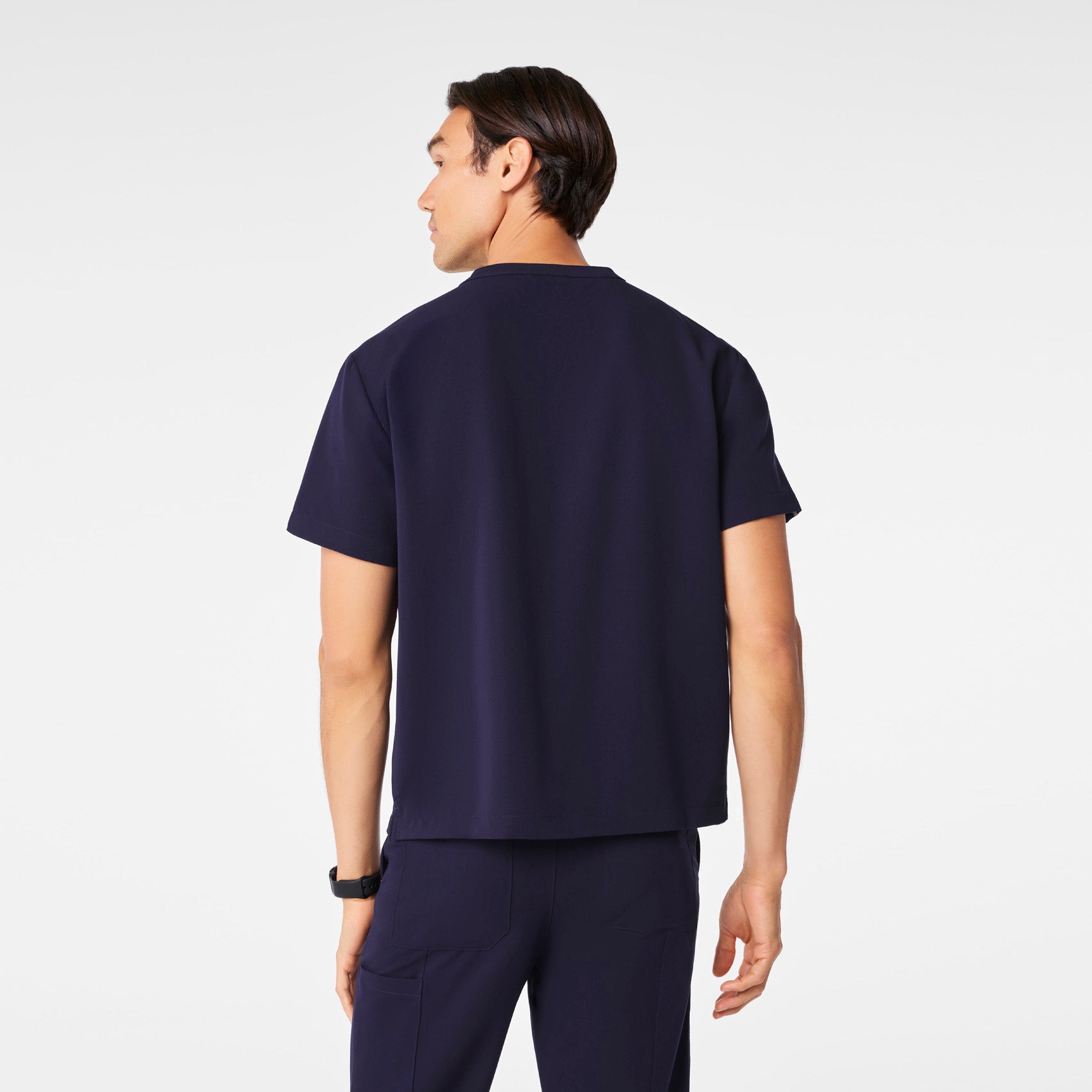  Easton Crewneck Scrub Top - Navy
