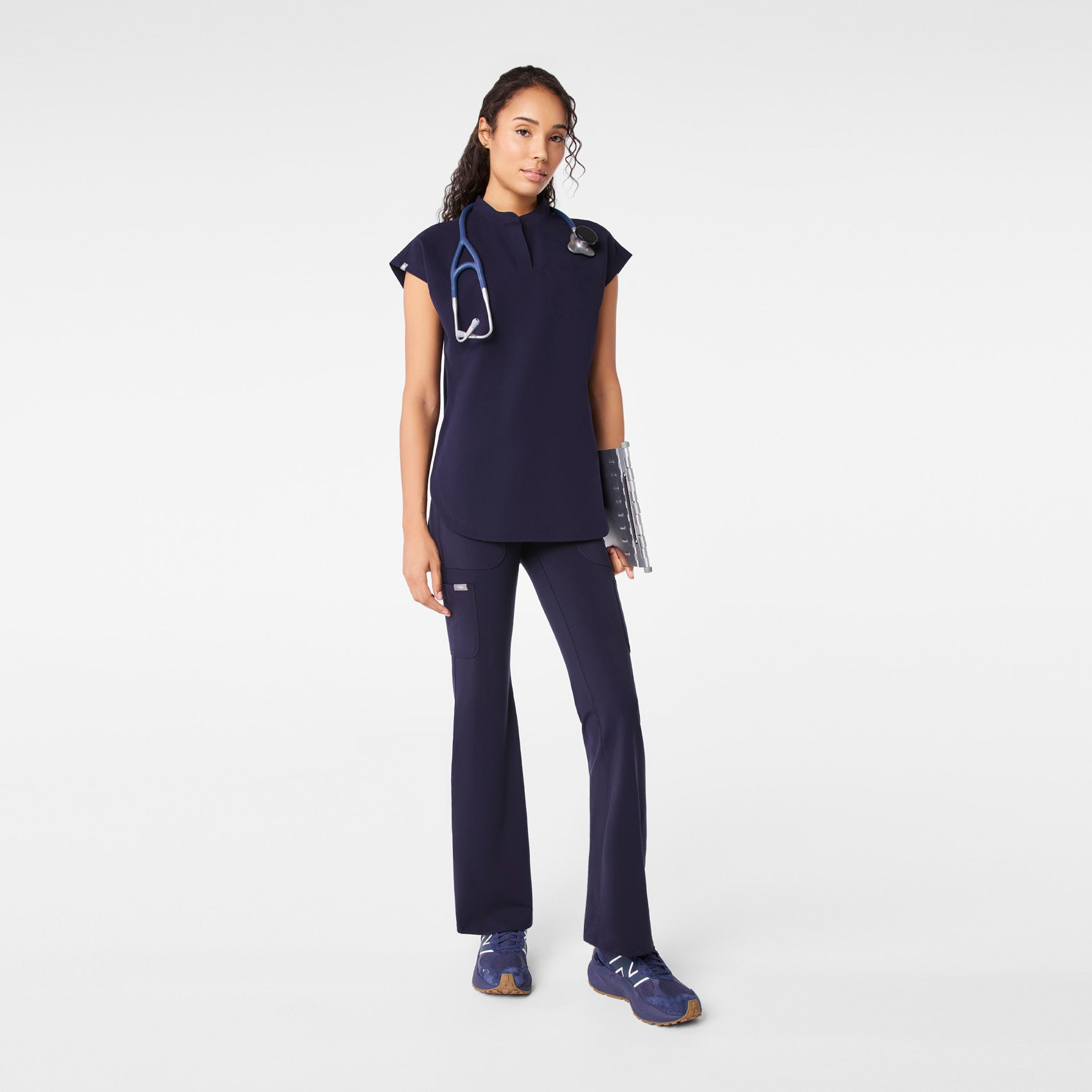 Rafaela Tunic Scrub Top™ - Navy