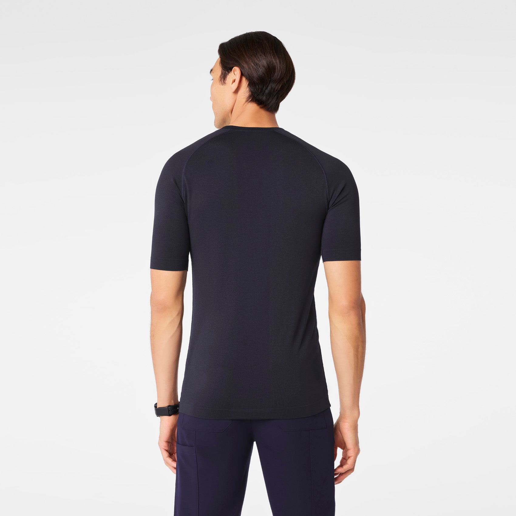 Makato Seamless Short-Sleeve Underscrub - Navy
