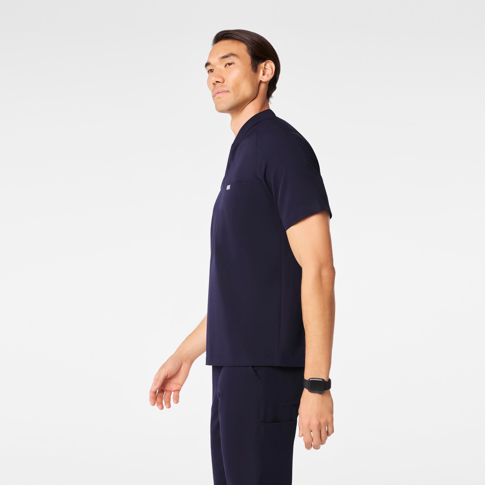 Stratton Henley Scrub Top - Navy