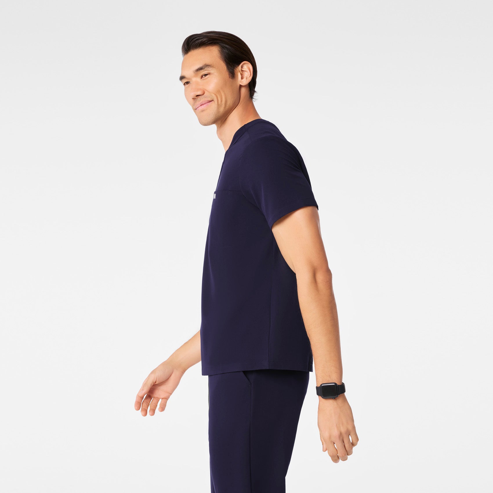 Surrey V-Neck Scrub Top - Navy