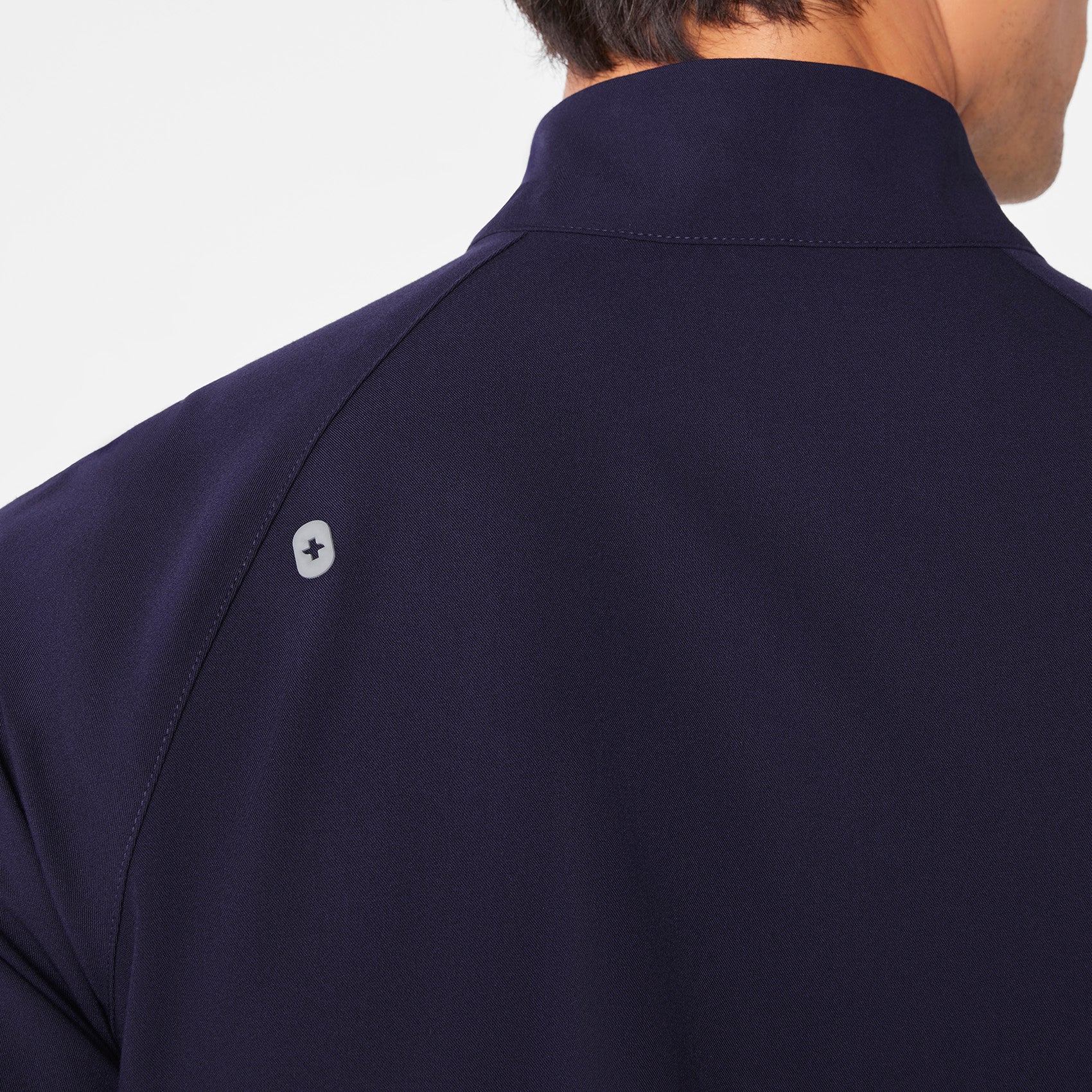 Timmons Mock-Neck Scrub Top - Navy
