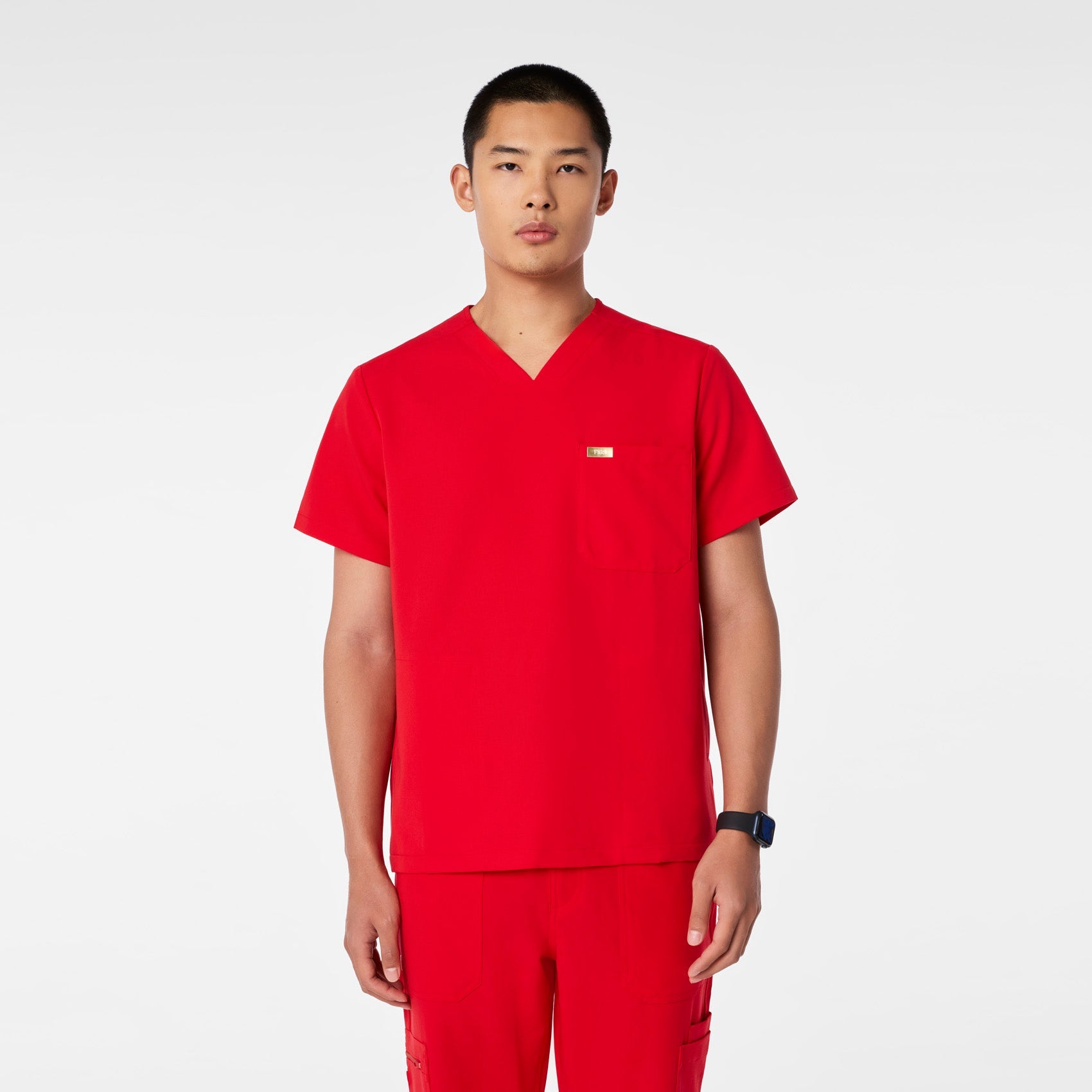 Chisec Scrub Top™ - Pop Red