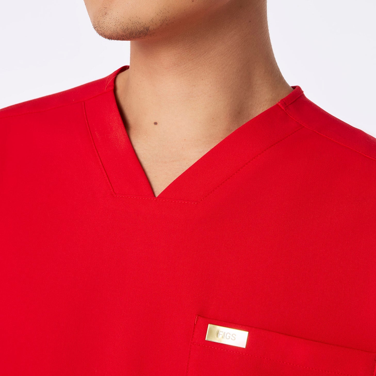 Chisec Scrub Top™ - Pop Red