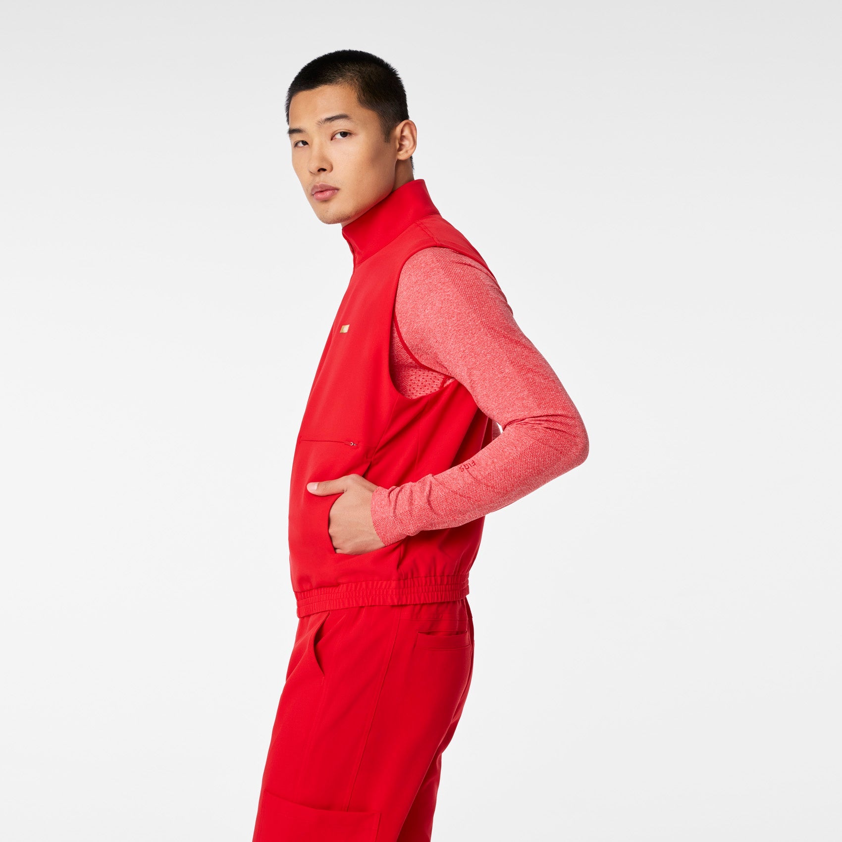 Cobaki Scrub Vest - Pop Red